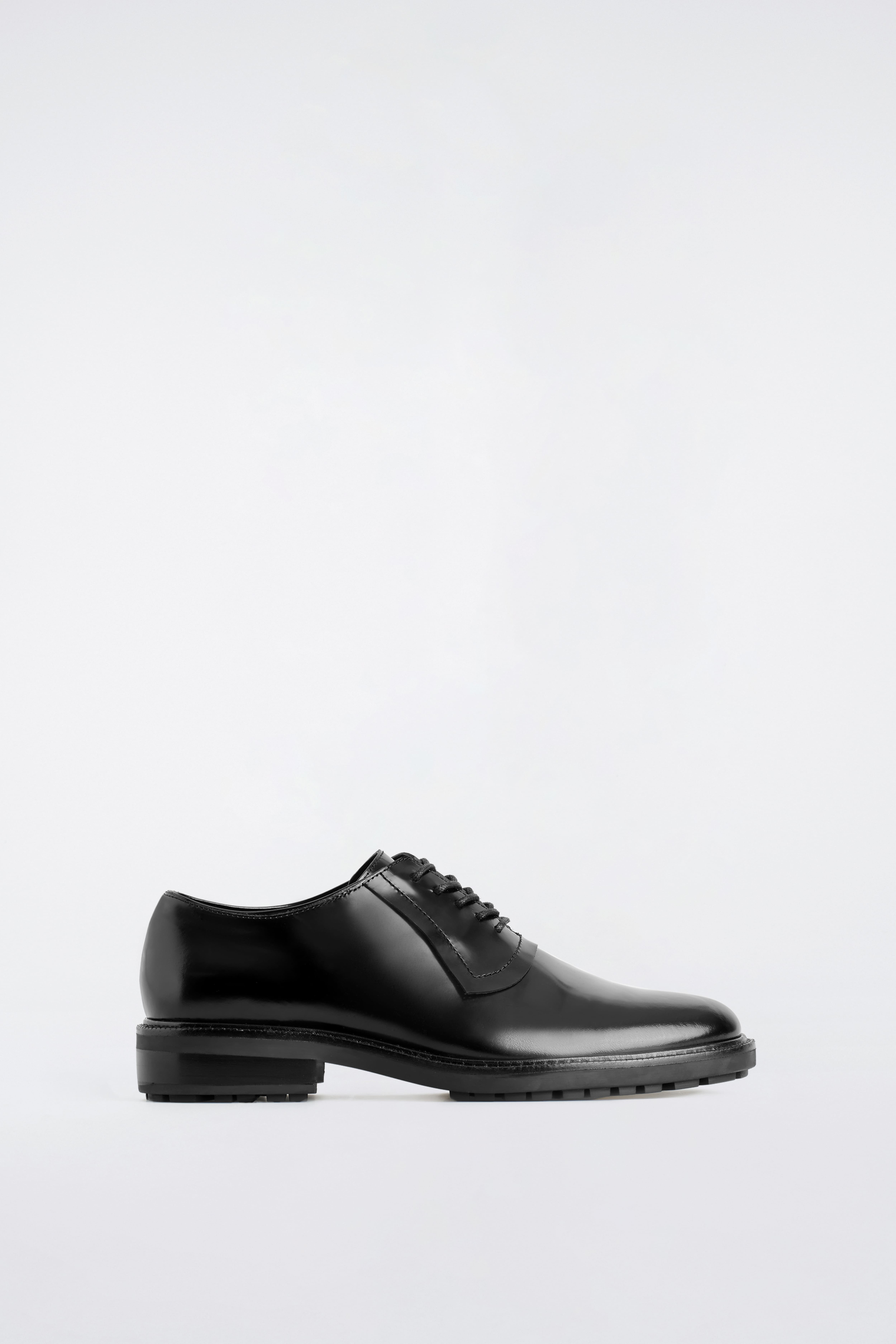 OXFORD-SCHUHE AUS LEDER - SCHWARZ