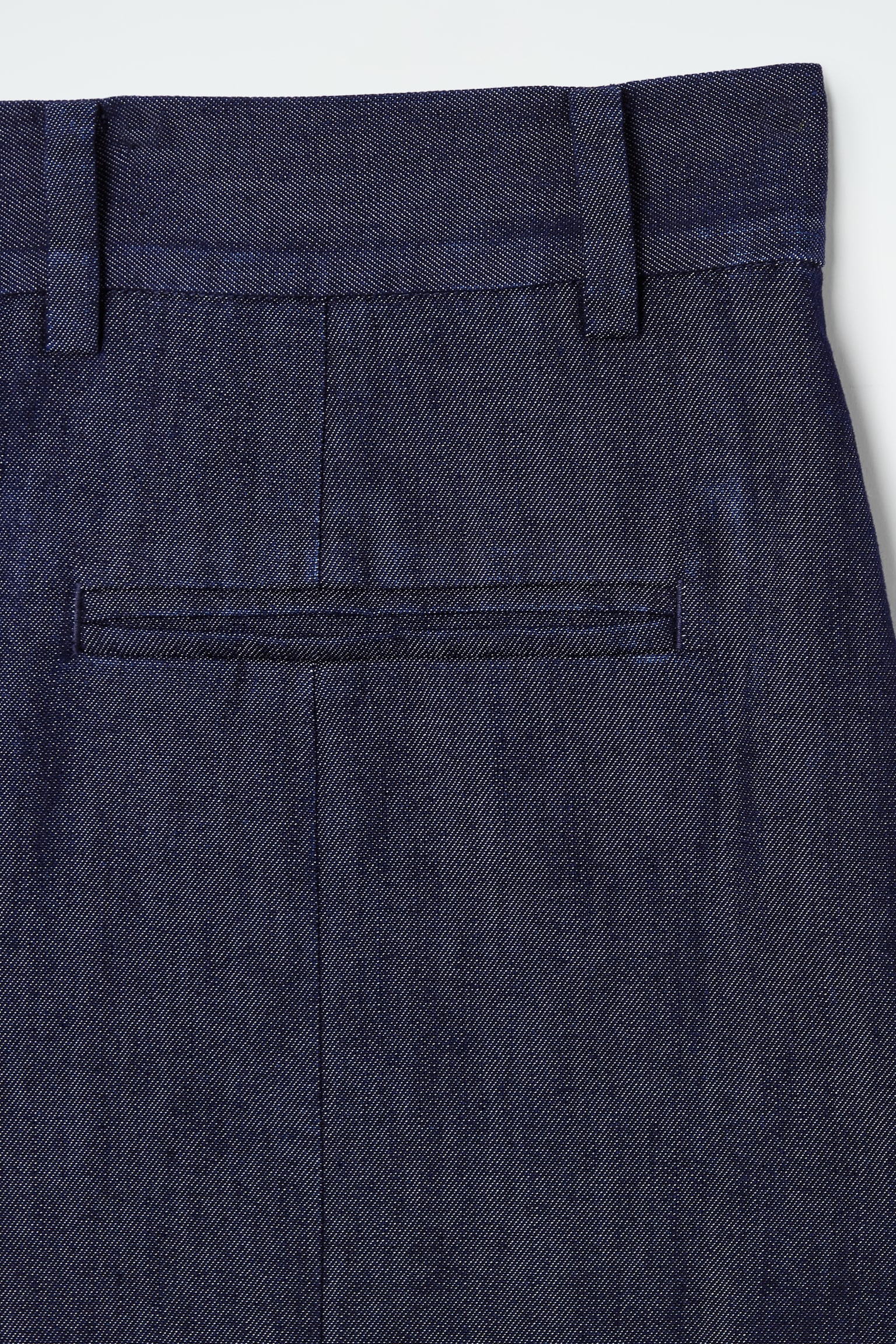 TAILORED DENIM SKORT - INDIGO - 5