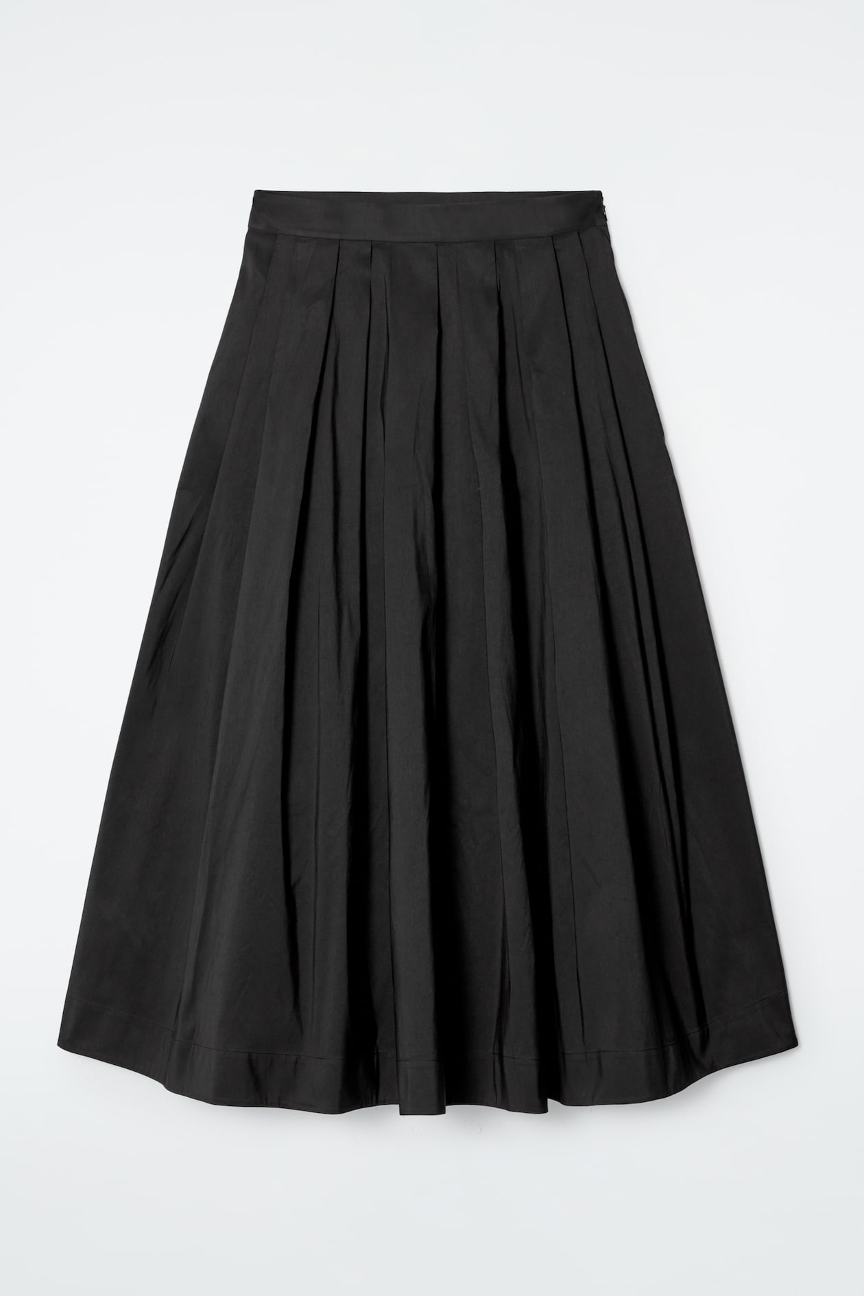 Pleated Skirt Skirt Length Line Pleated Black A-line Work Skirt