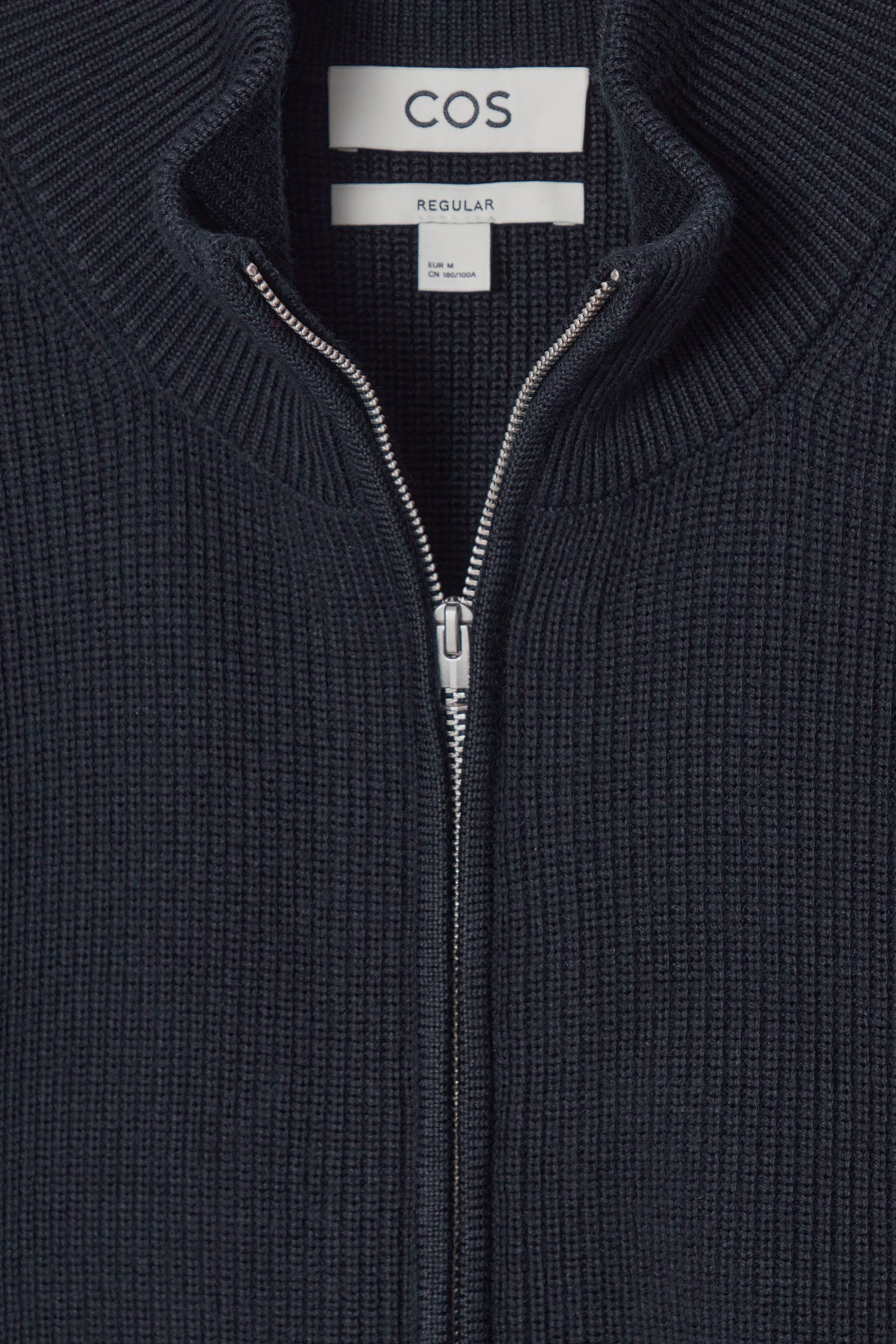 RIBBED WOOL GILET - NAVY - 5