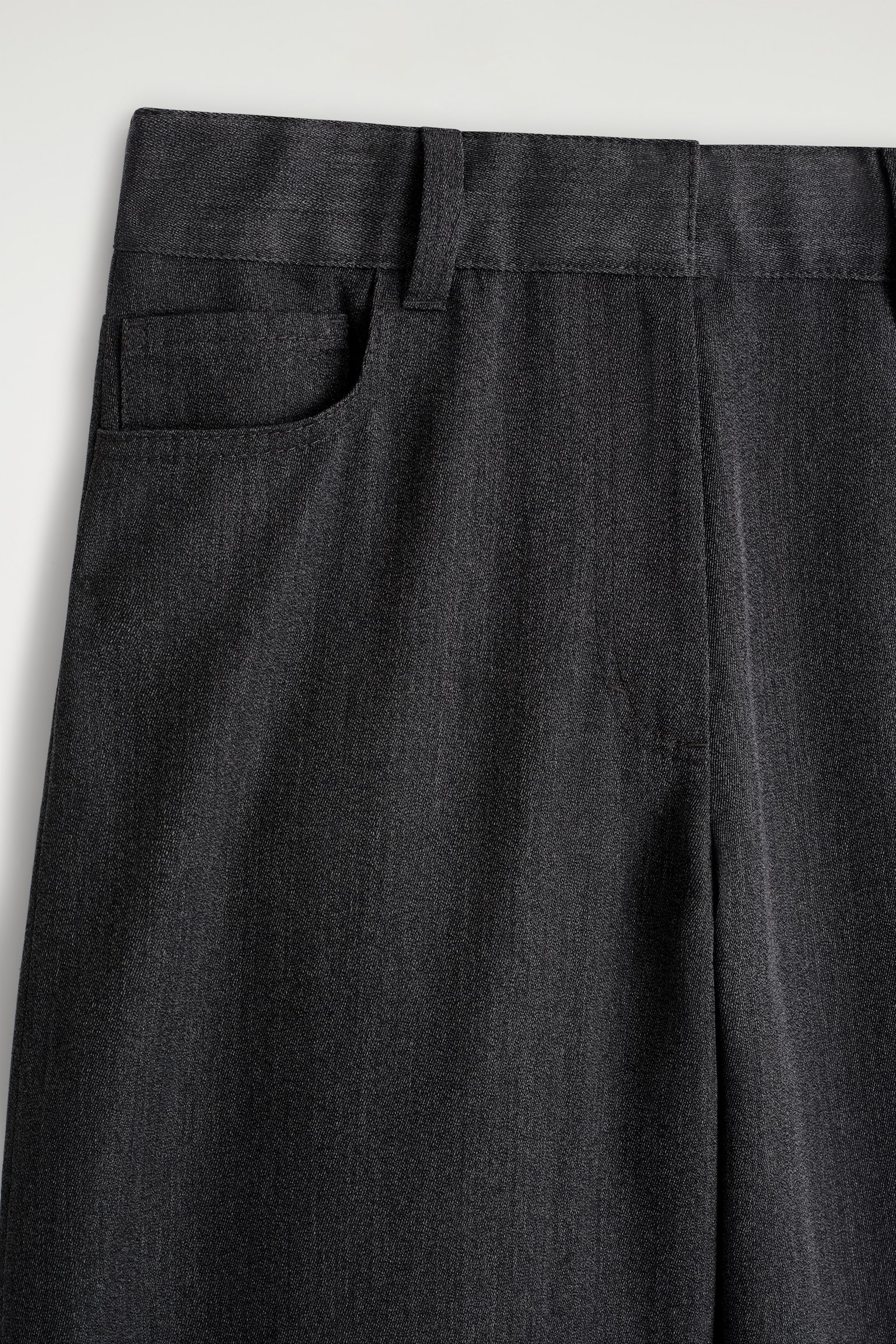 BYXOR I ULLBLANDNING MED VIDA BEN - SVART/BRUNMELERAD - 4