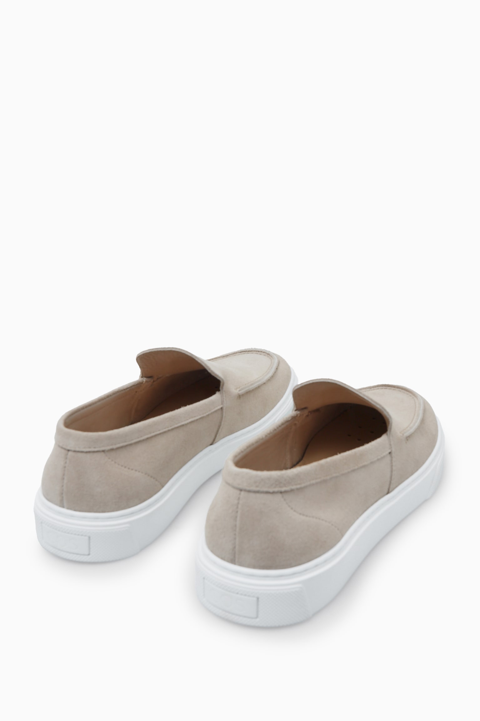 SUEDE LOAFERS - SAND BEIGE - 6