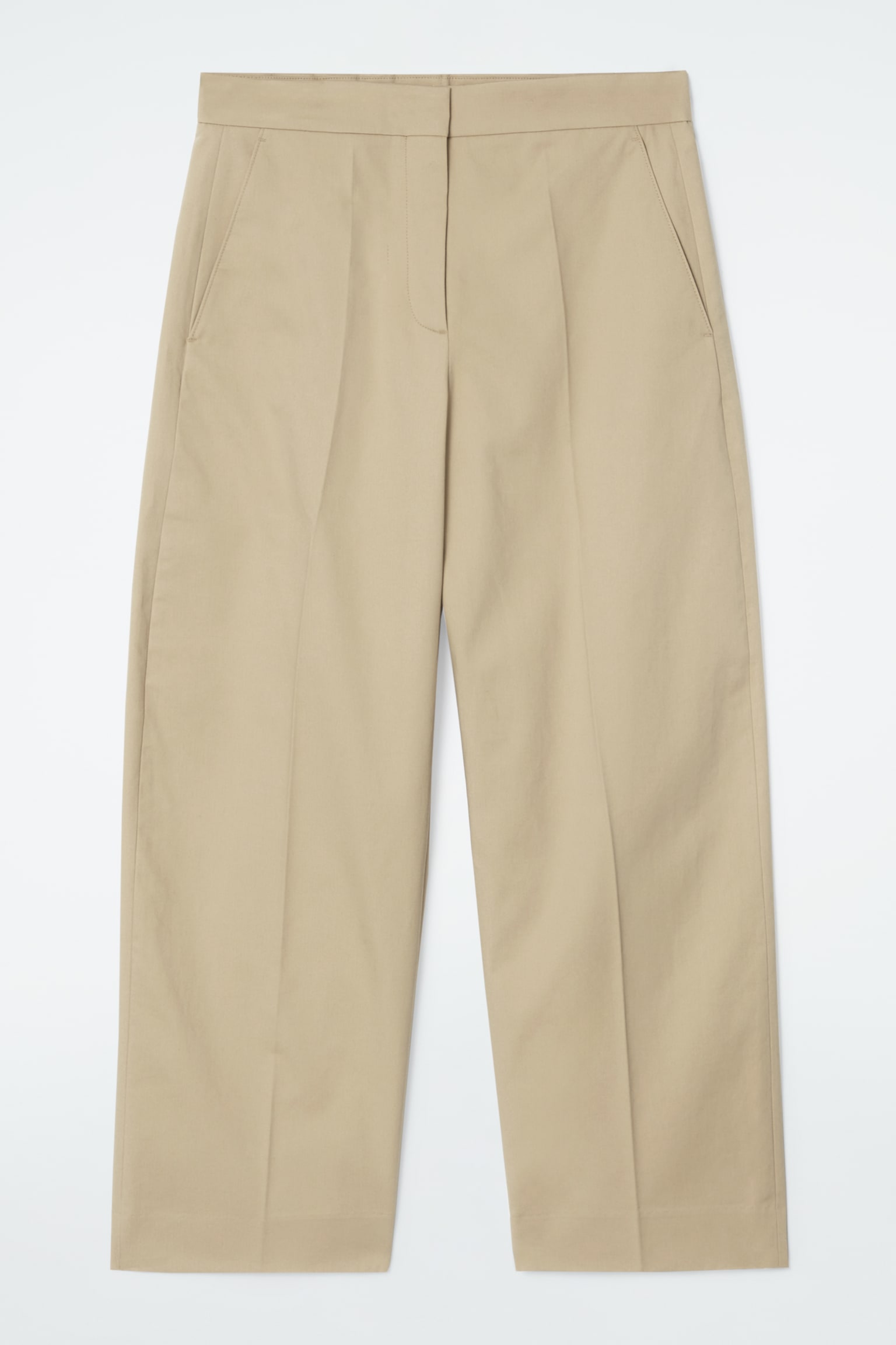 COTTON-TWILL CHINOS - BEIGE/BROWN - 2