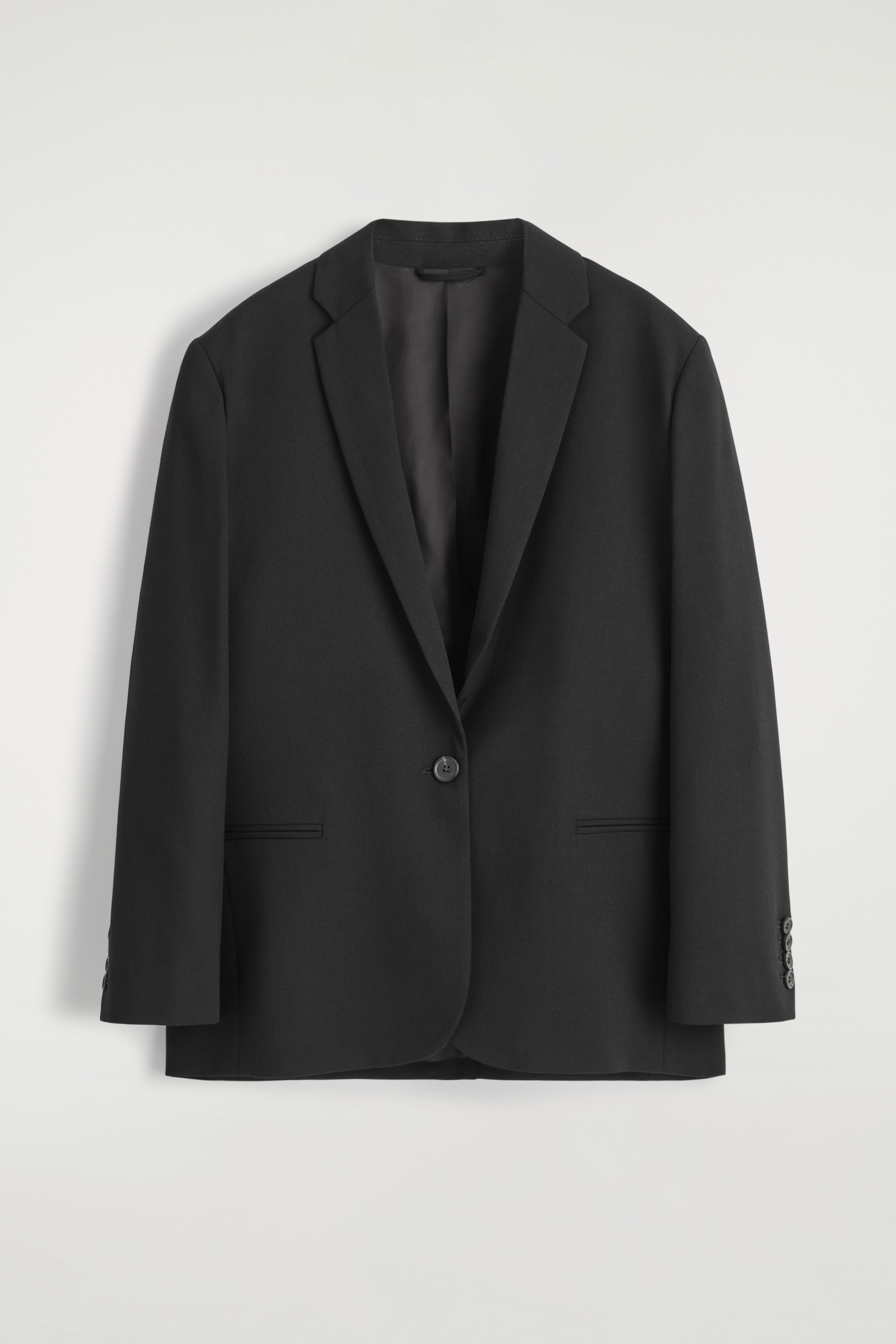 BLAZER AUS WOLL-MIX - SCHWARZ
