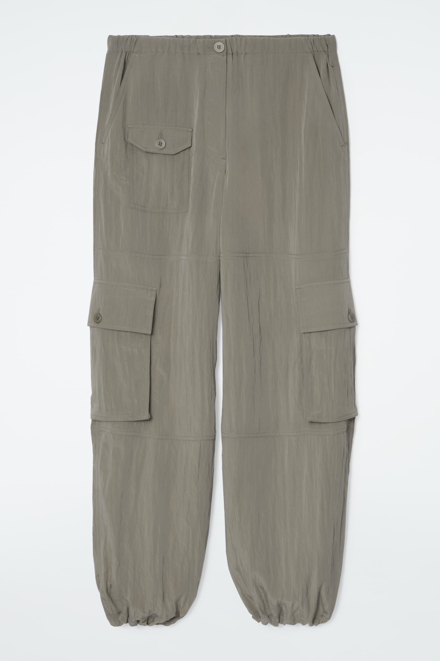 PARACHUTE CARGO TROUSERS - GREY - 2