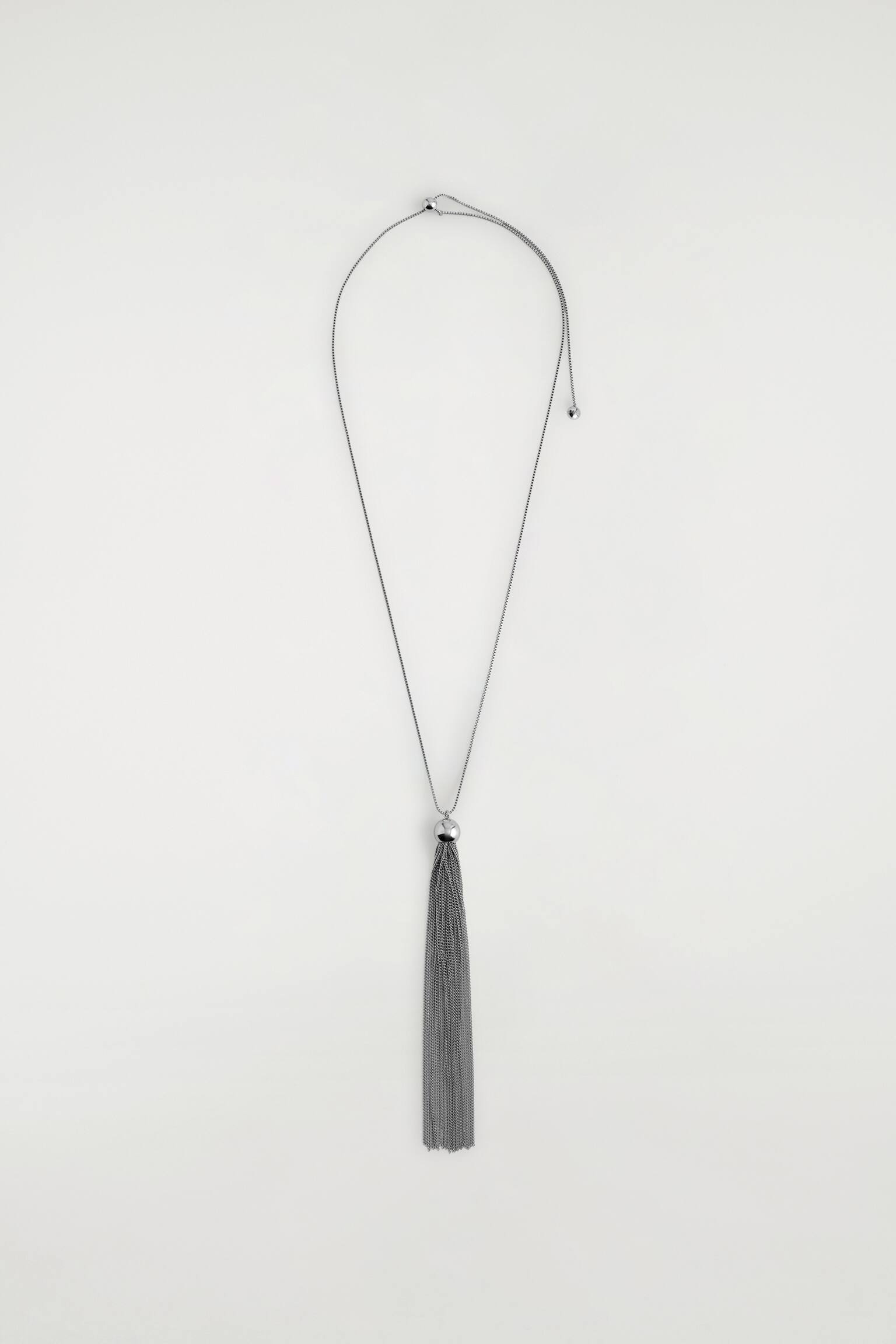 HALSBAND MED FRANSAT HÄNGSMYCKE - SILVER - 2