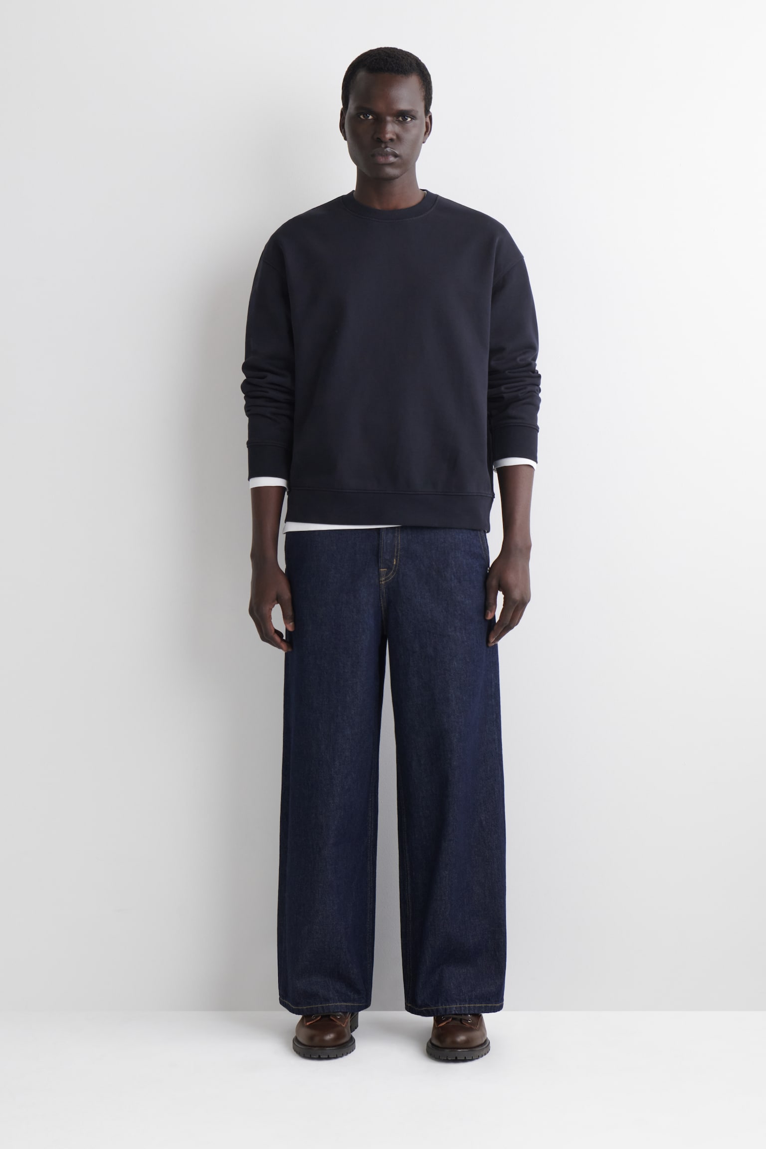 FELPA IN COTONE LAVATO - BLU NAVY/VERDE CHIARO/BIANCO - 4