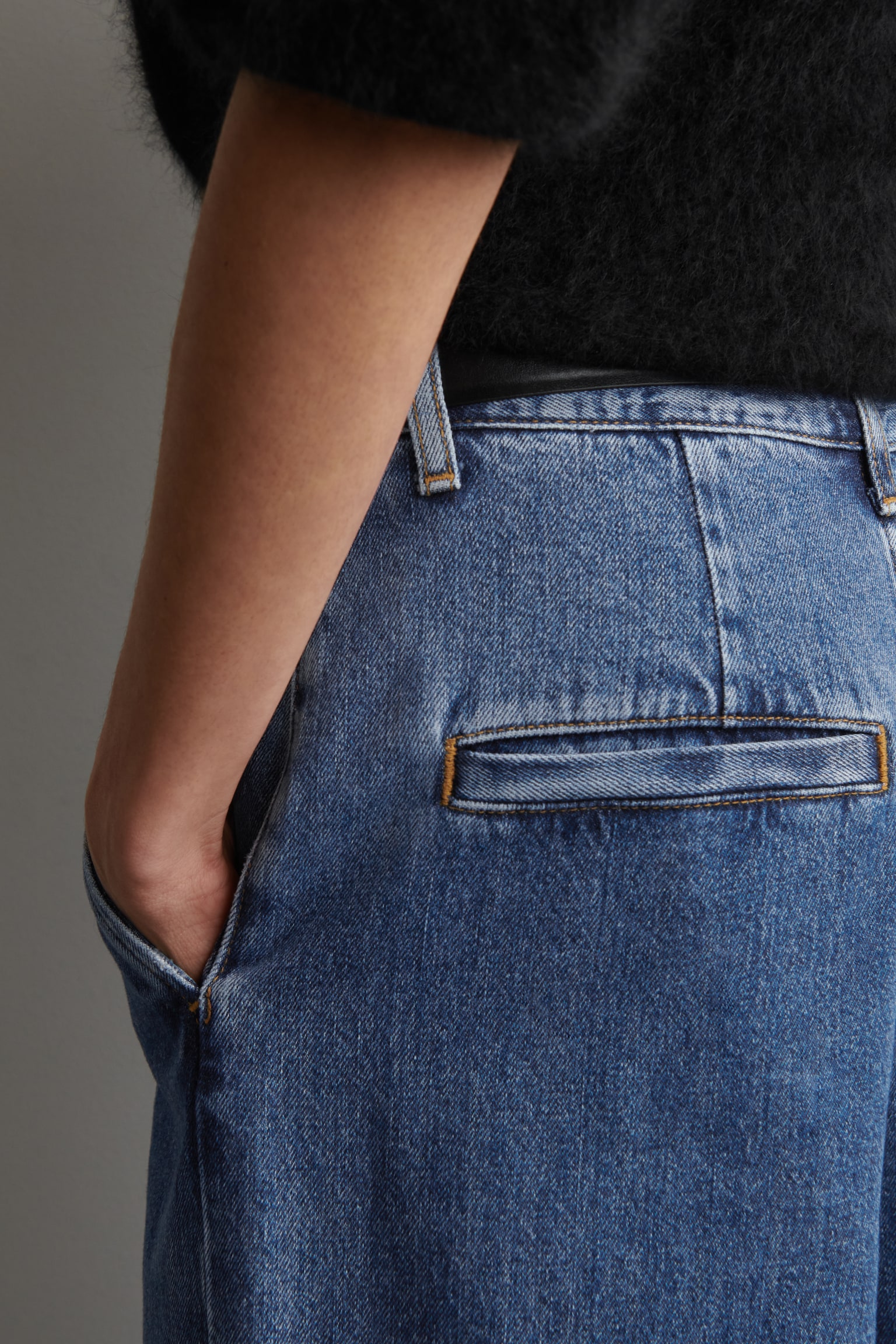 BYXOR I DENIM MED VIDA BEN - BLÅ - 5