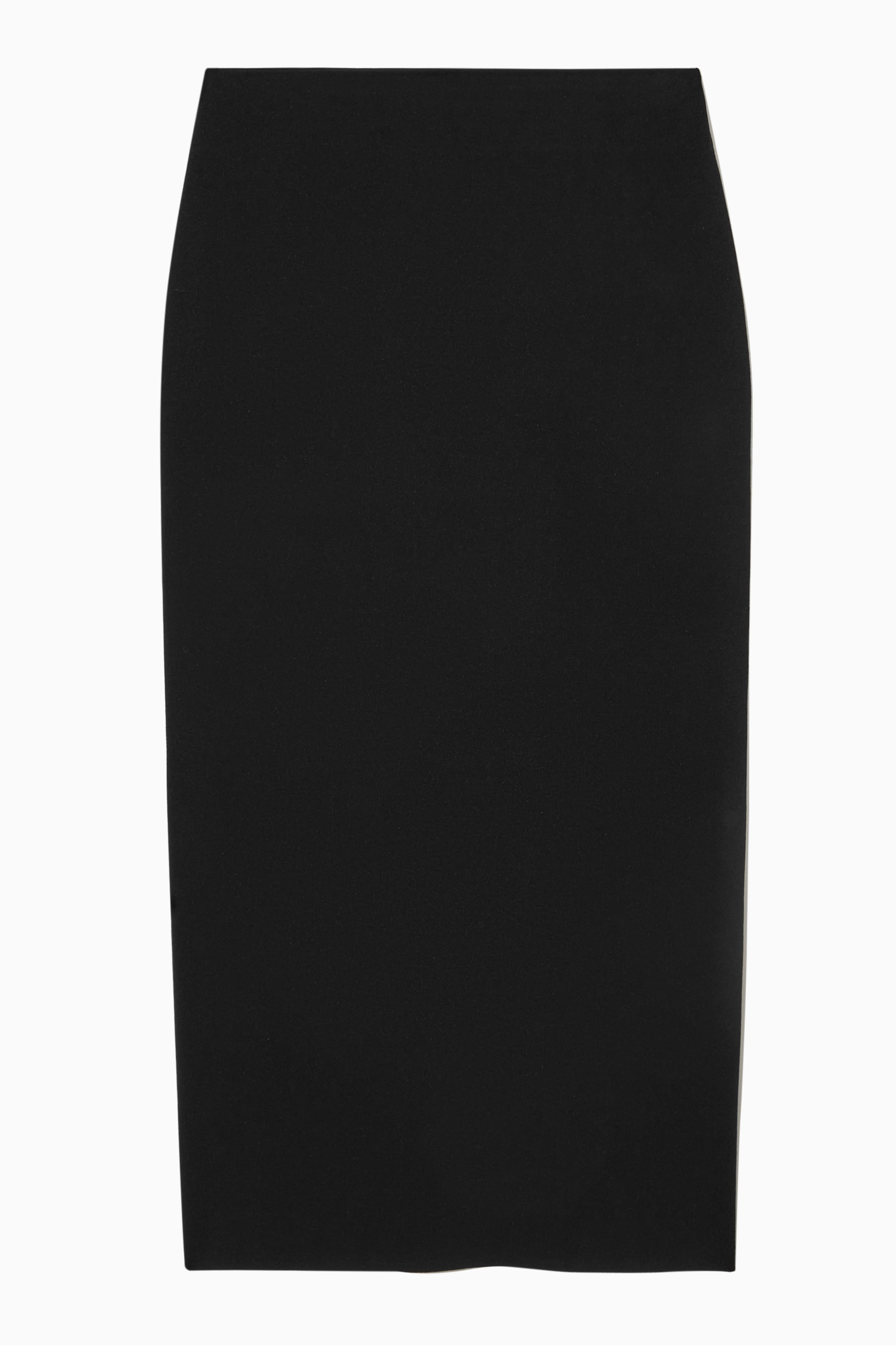 KNITTED MIDI PENCIL SKIRT - BLACK - Ladies | H&M GB