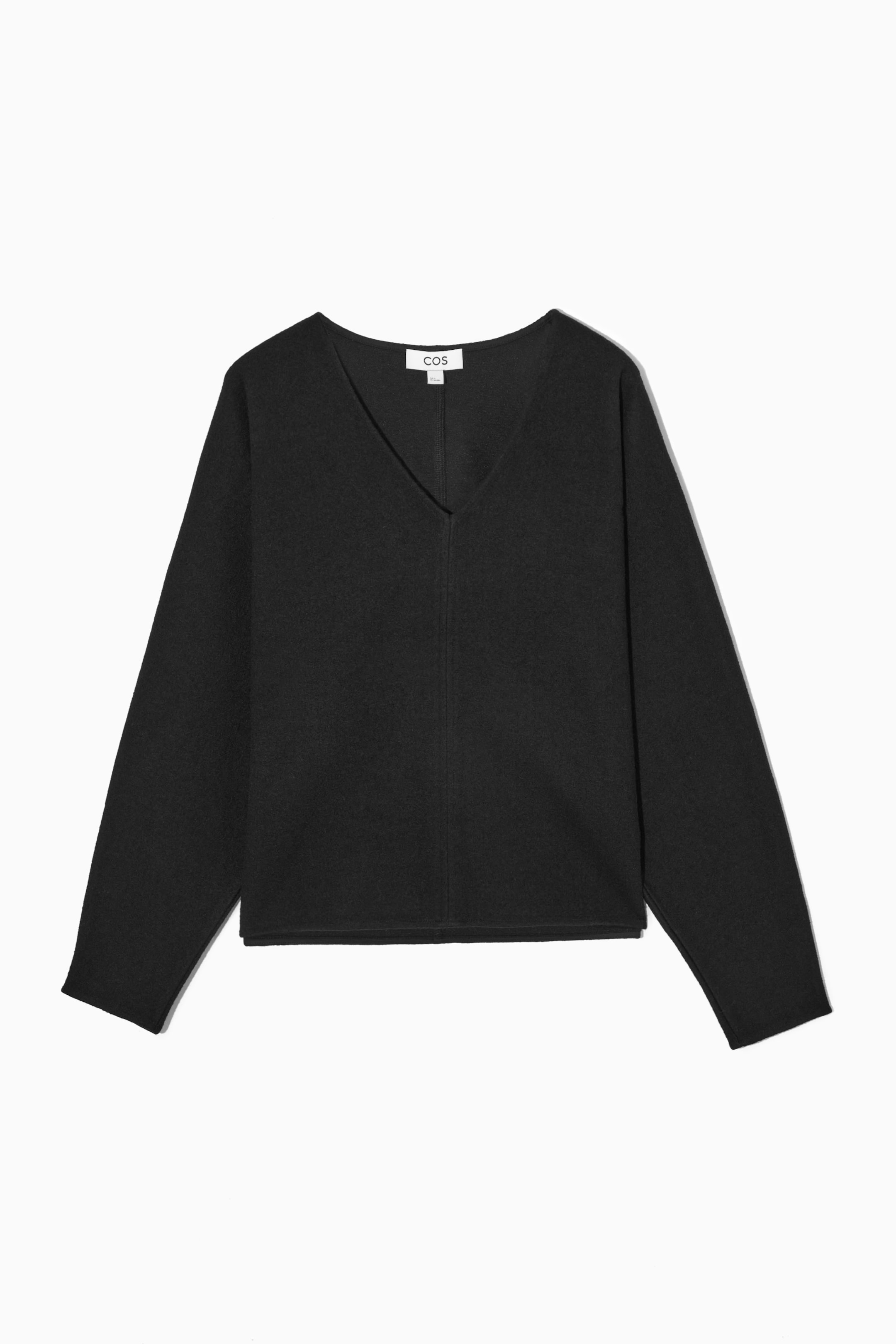 Annie L S V Neck Top Black 1 main image 0