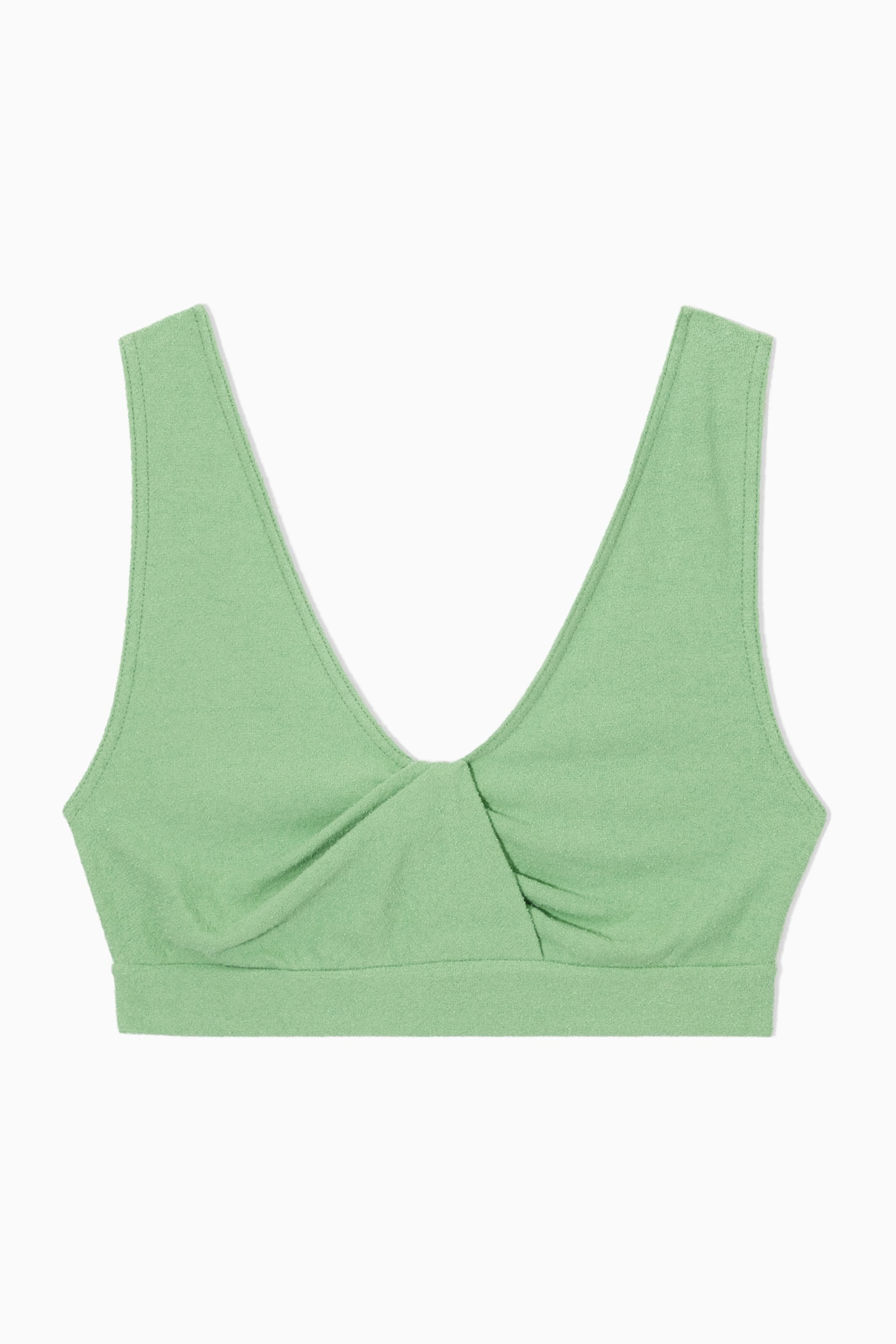 BOUCLÉ BRA TOP - LIGHT GREEN - 1