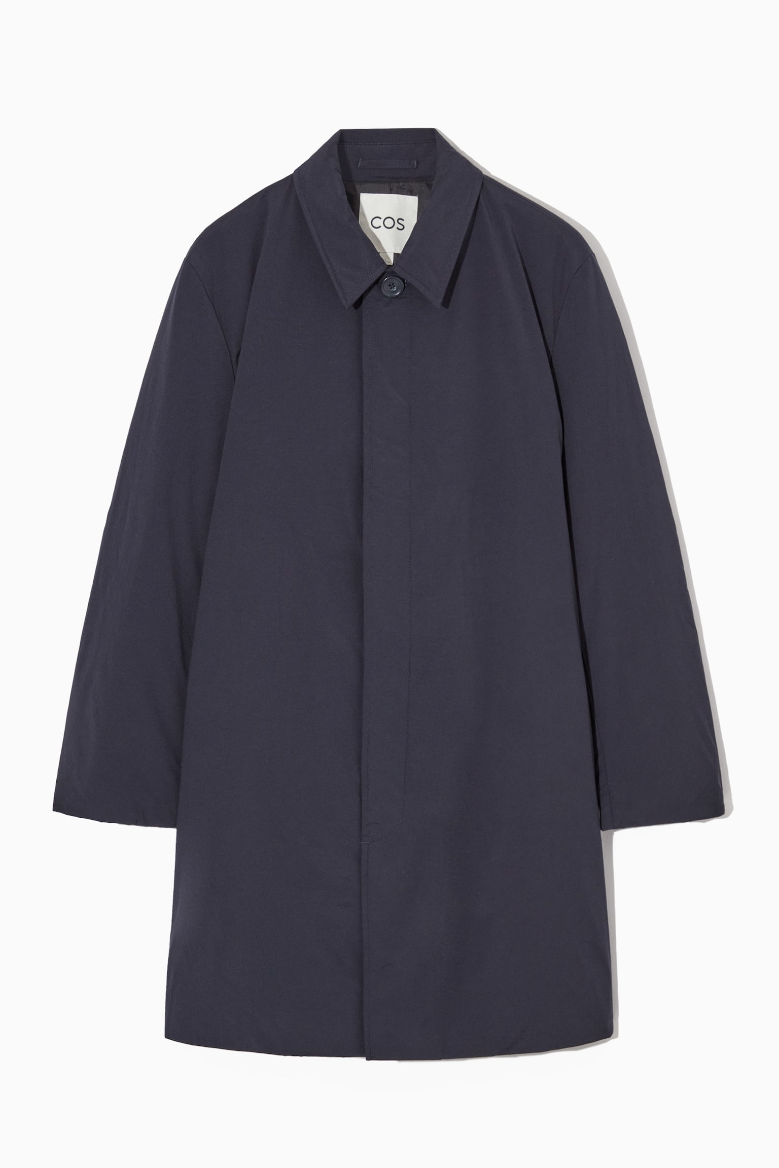 PADDED CAR COAT - NAVY - 1