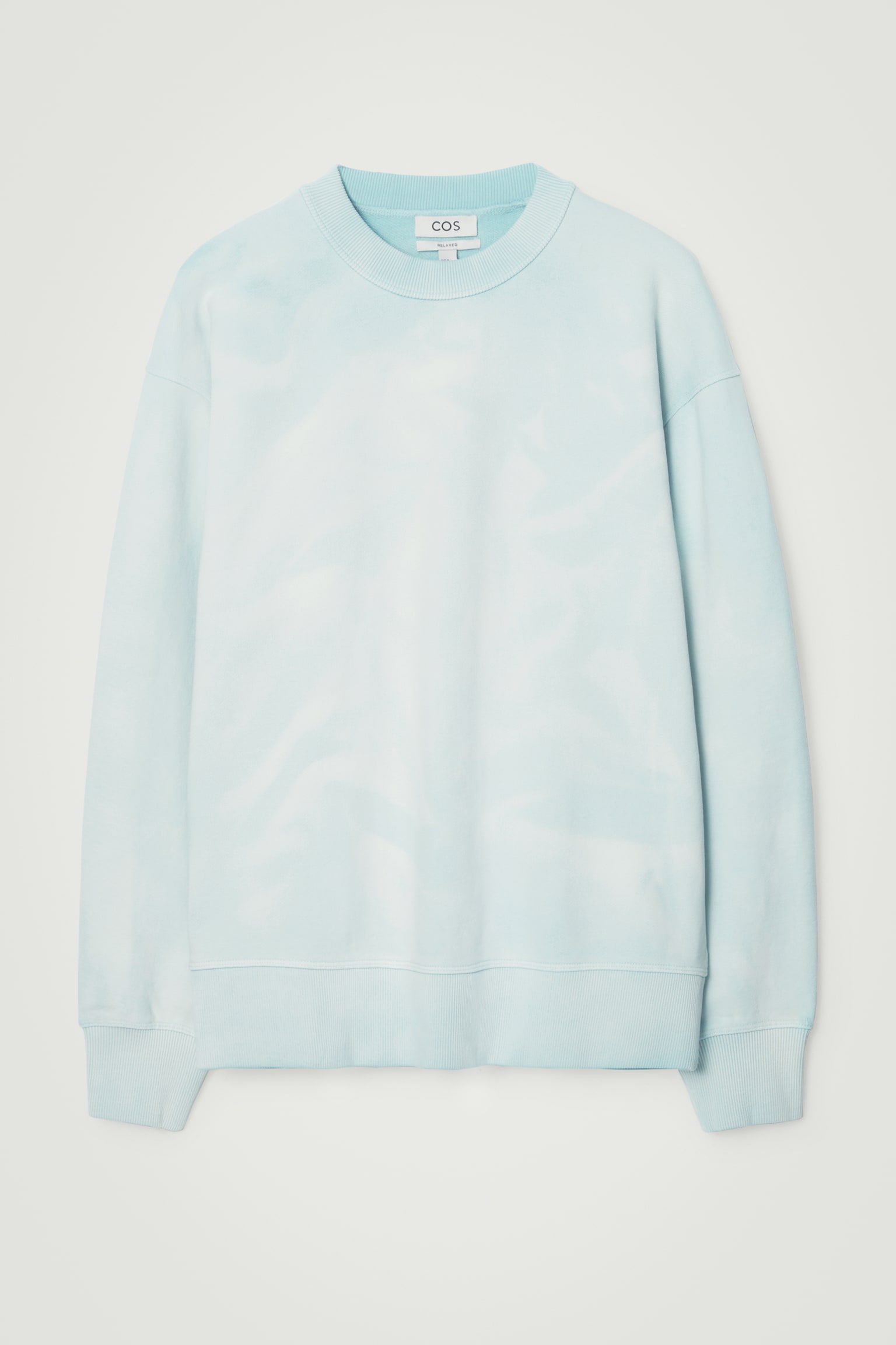 ACID-WASH SWEATSHIRT - LIGHT BLUE/LIGHT GREEN - 2