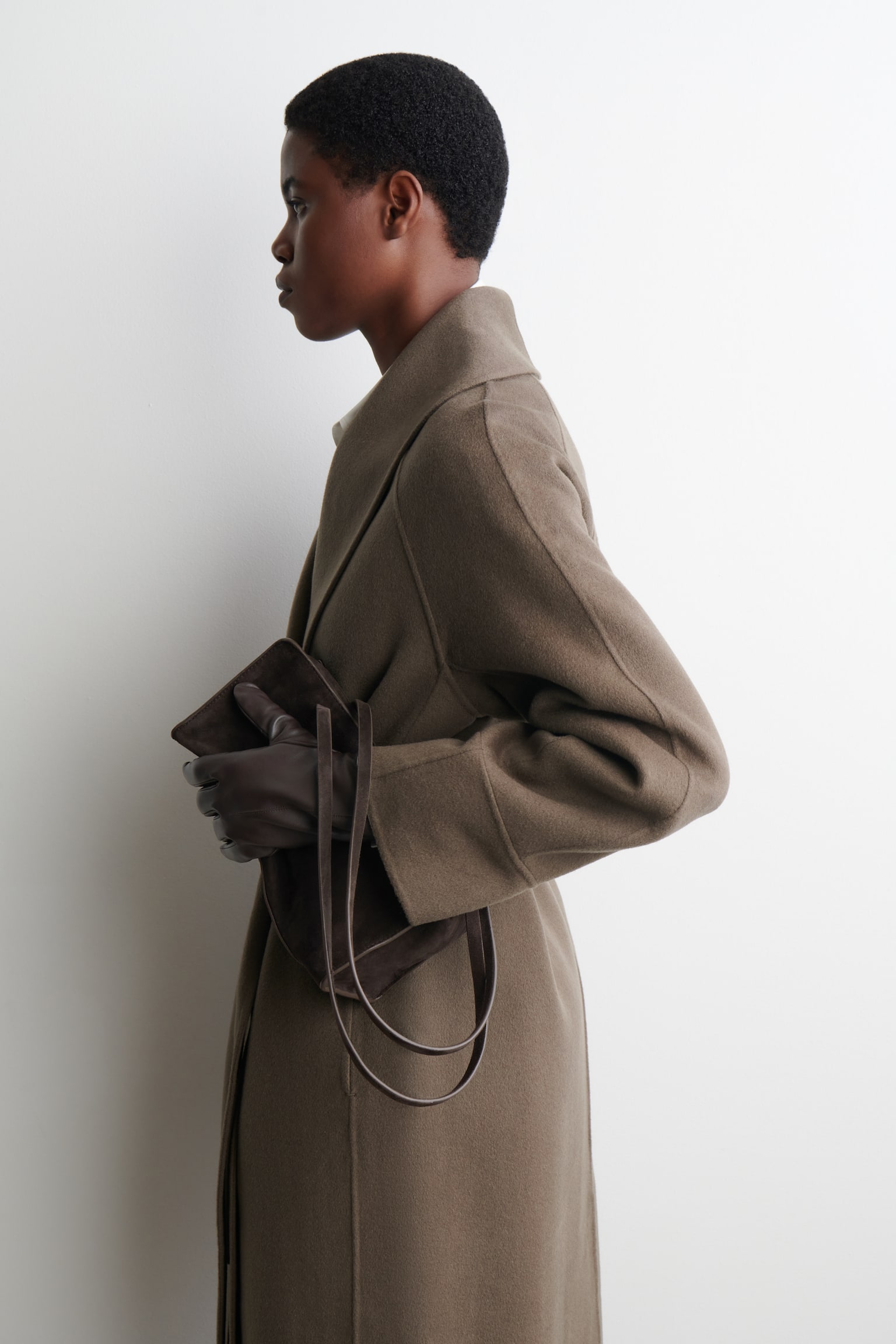 LEDERHANDSCHUHE MIT KASCHMIRFUTTER - DUNKELBRAUN/SCHWARZ - 1