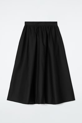 DESIGN - Mini-jupe virevoltante avec taille élastique - Noir