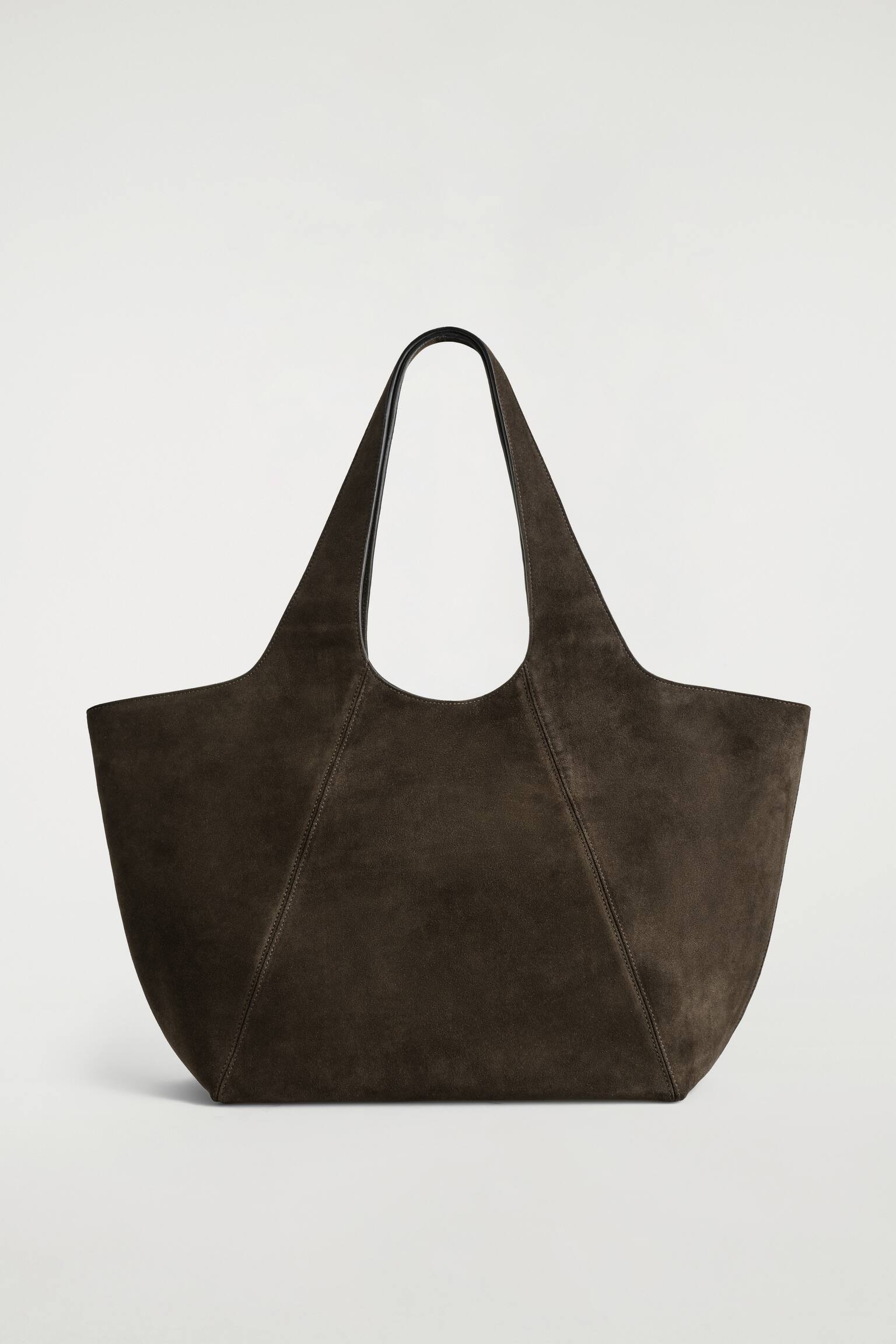 GEBOGEN TOTE BAG - SUEDE - BRUIN - 2