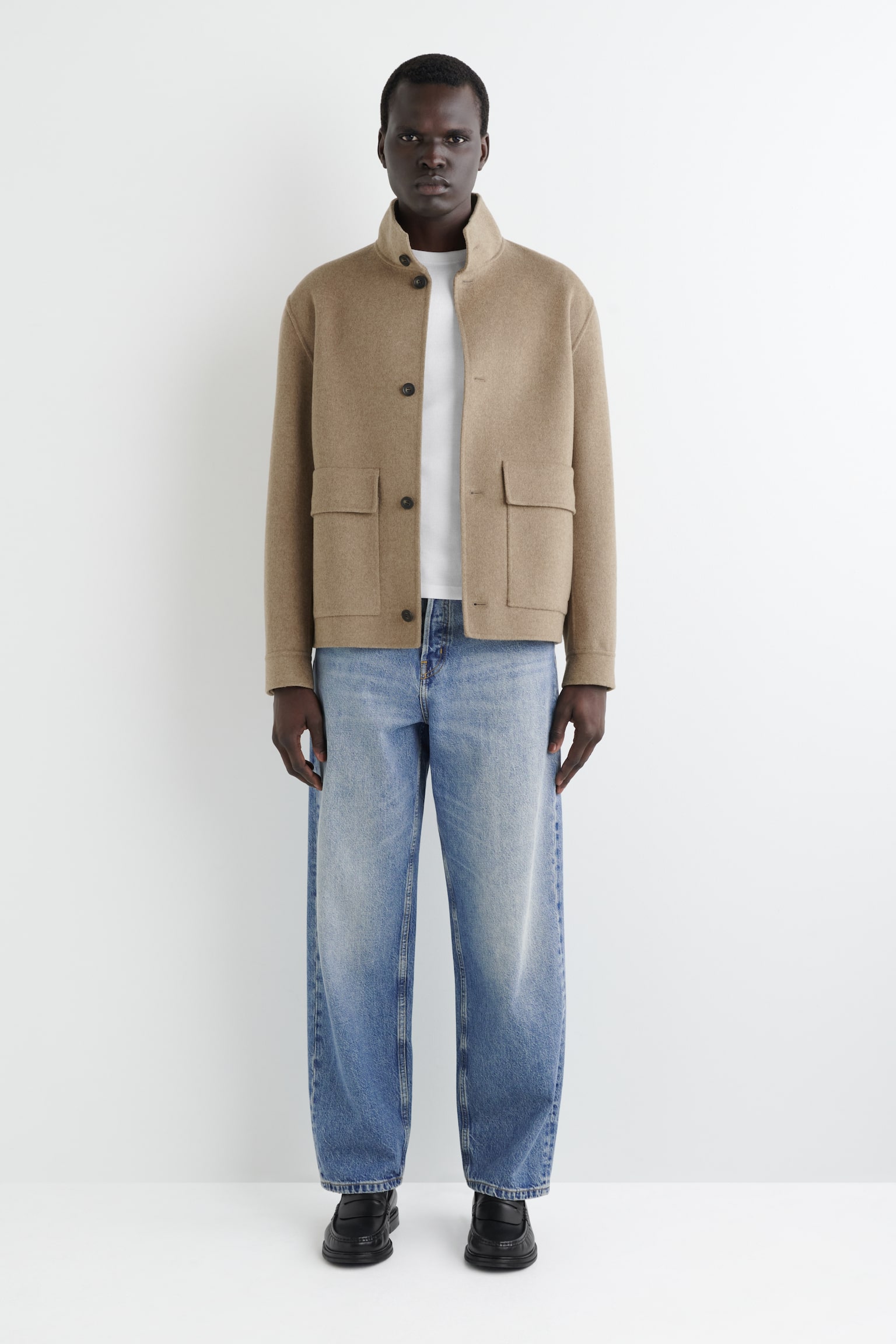 SCHMALES, GERIPPTES LANGARMSHIRT AUS BAUMWOLLE - WEISS/SCHWARZ/DUNKELGRAU MELIERT/DUNKELGRAU MELIERT - 8