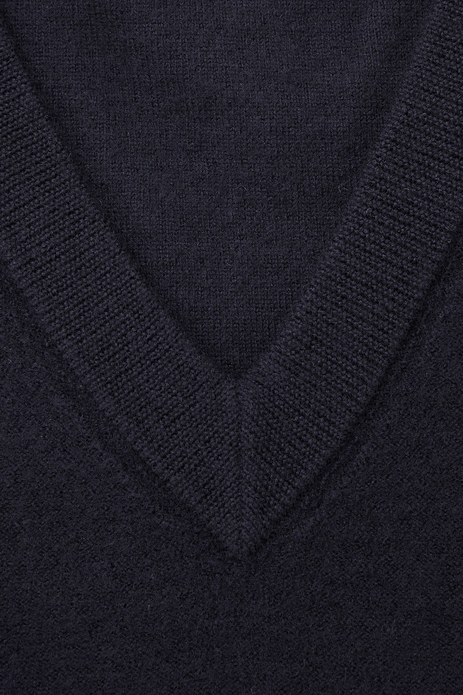 V-NECK BOILED-WOOL VEST - DARK NAVY - 7