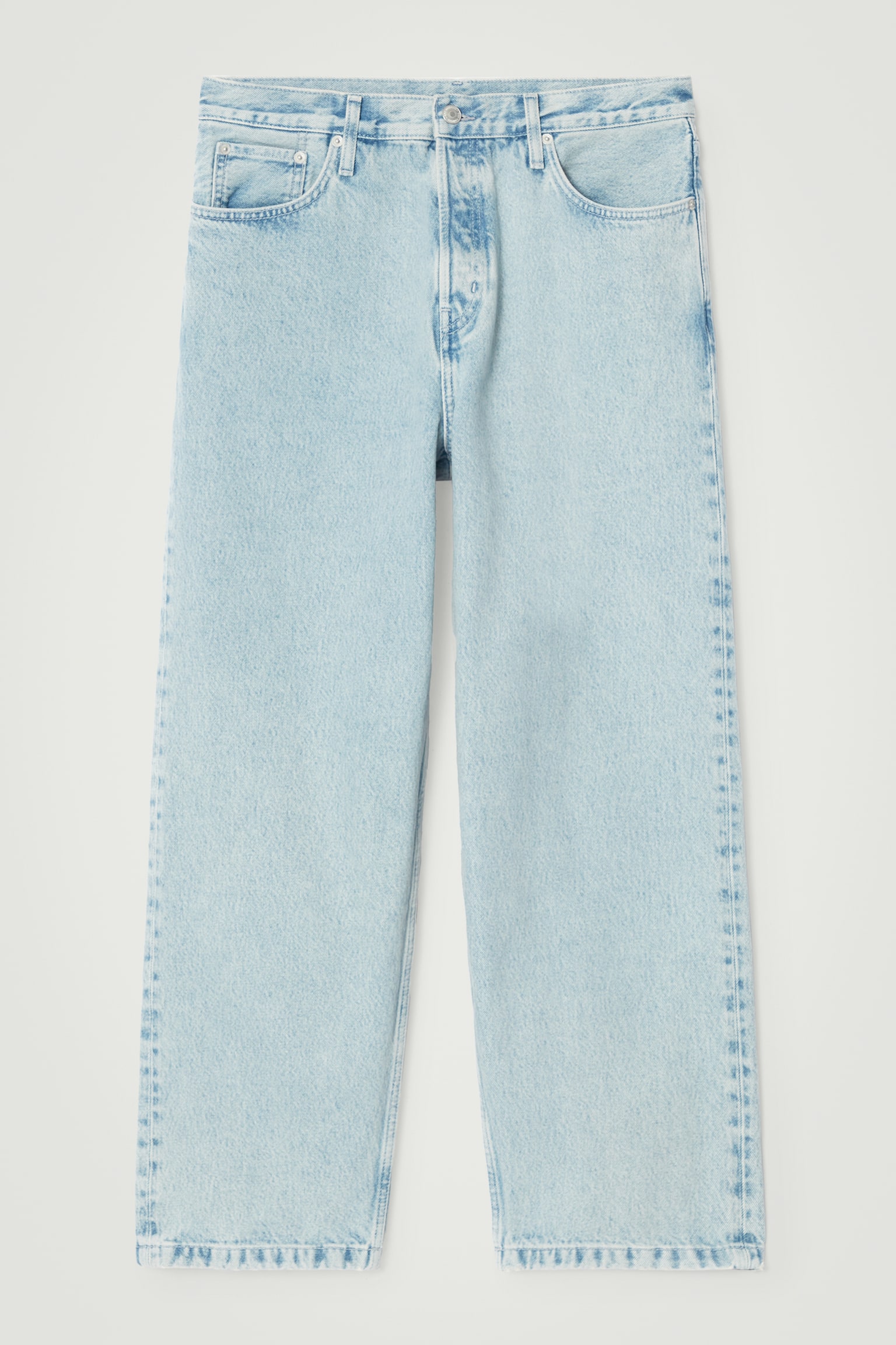 DOME STRAIGHT-LEG JEANS - LIGHT BLUE/BLACK - 2