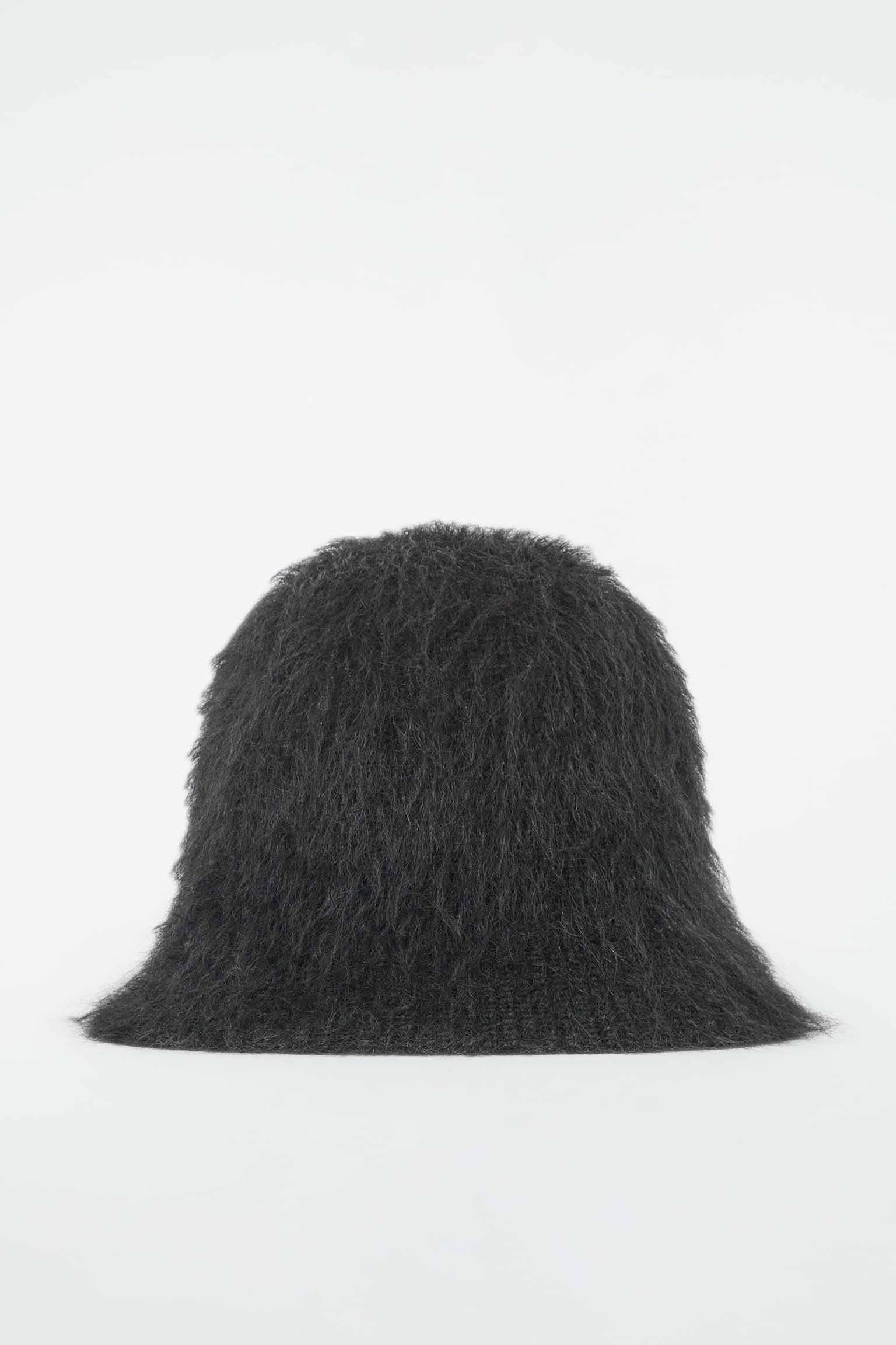 MOHAIR BUCKET HAT - BLACK/GREY/BURGUNDY - 2