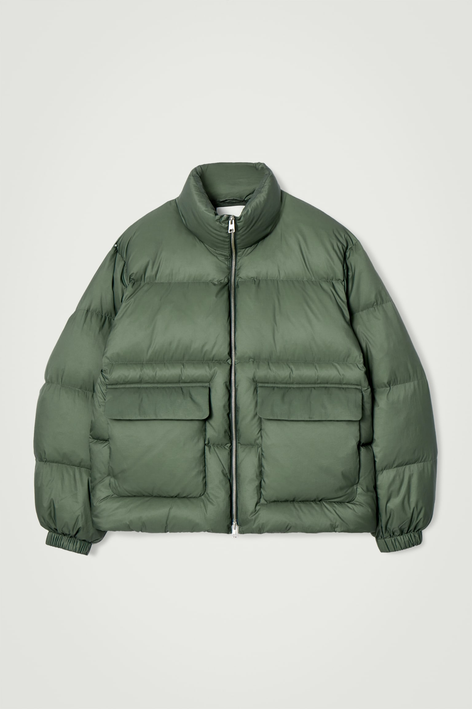 DOWN-FILLED PUFFER JACKET - GREEN/BLACK - 2