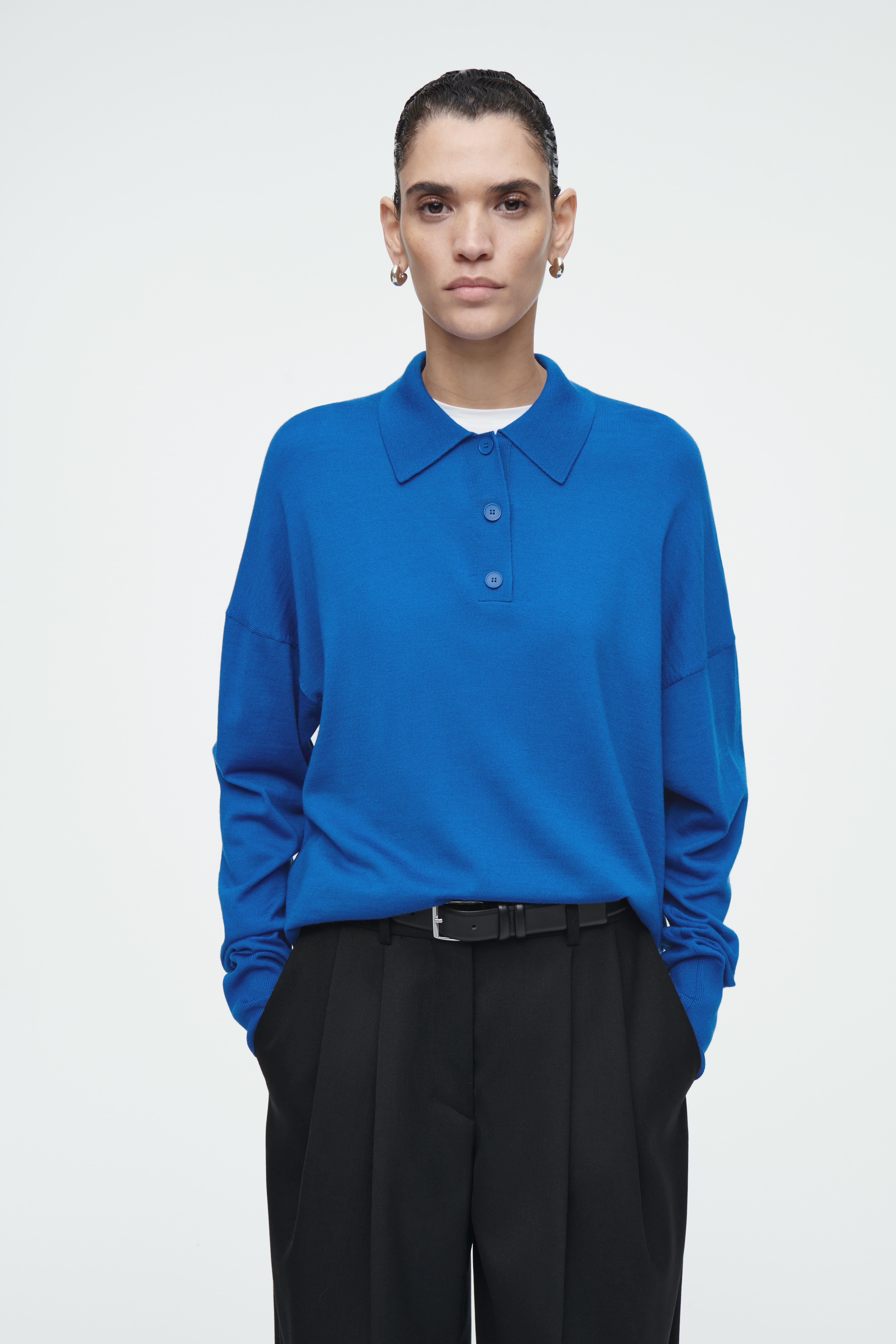 Merino wool polo shirt hotsell