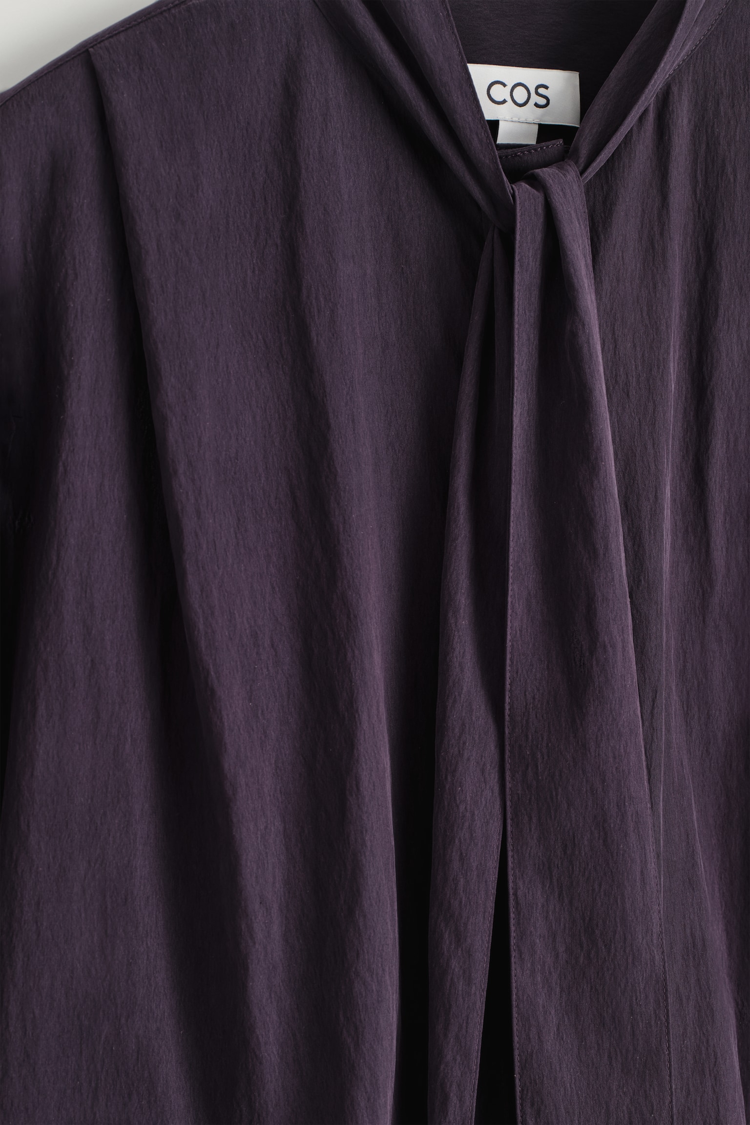 FLIESSENDE BLUSE MIT SCHALDETAIL - VIOLETT - 6