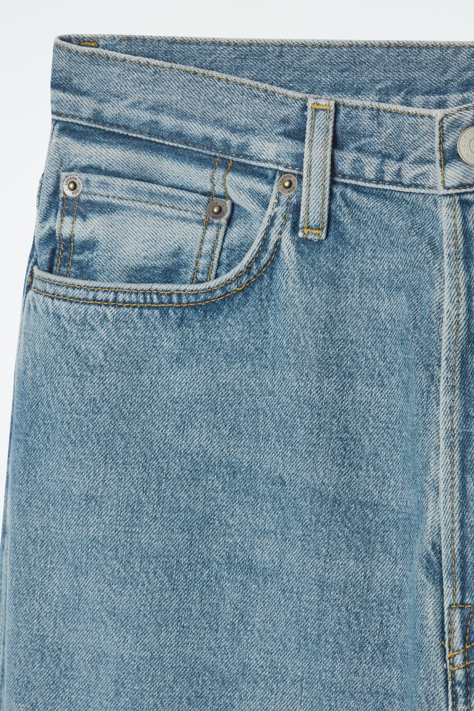 VOLUME WIDE-LEG JEANS - DUSTY BLUE/PETROL BLUE/WASHED BLACK/BLUE/MID-BLUE/LIGHT BLUE/LIGHT BLUE - 3