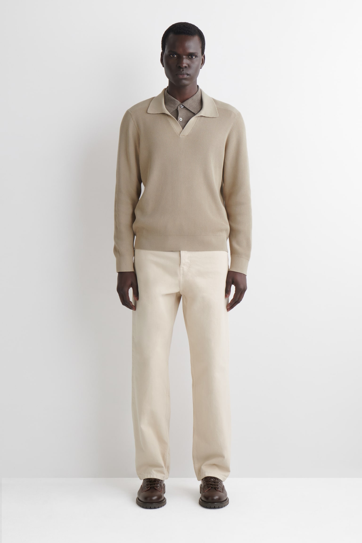 POLOPULLOVER AUS BAUMWOLLE - BEIGE - 8