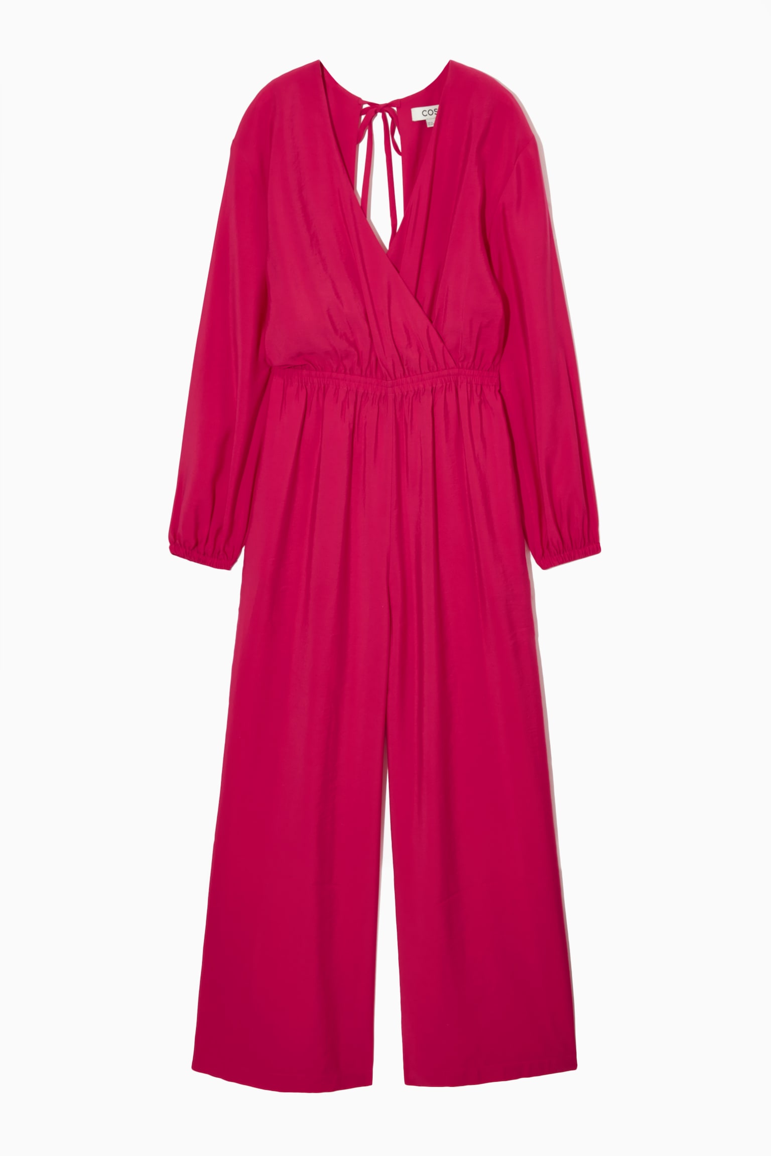 OPEN-BACK WIDE-LEG JUMPSUIT - PINK - 1