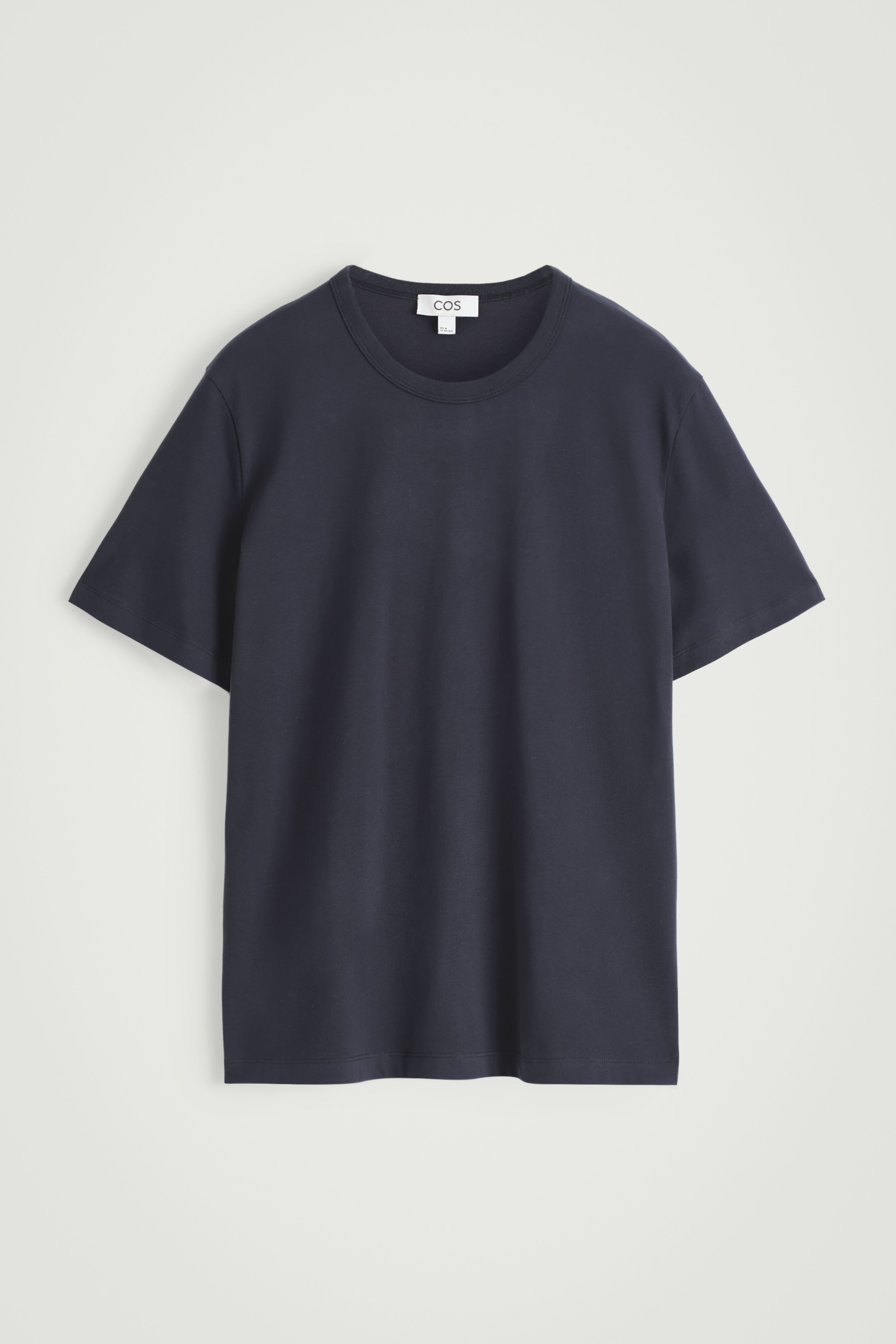 T-SHIRT IN COTONE SPAZZOLATO - BLU NAVY/KAKI SCURO