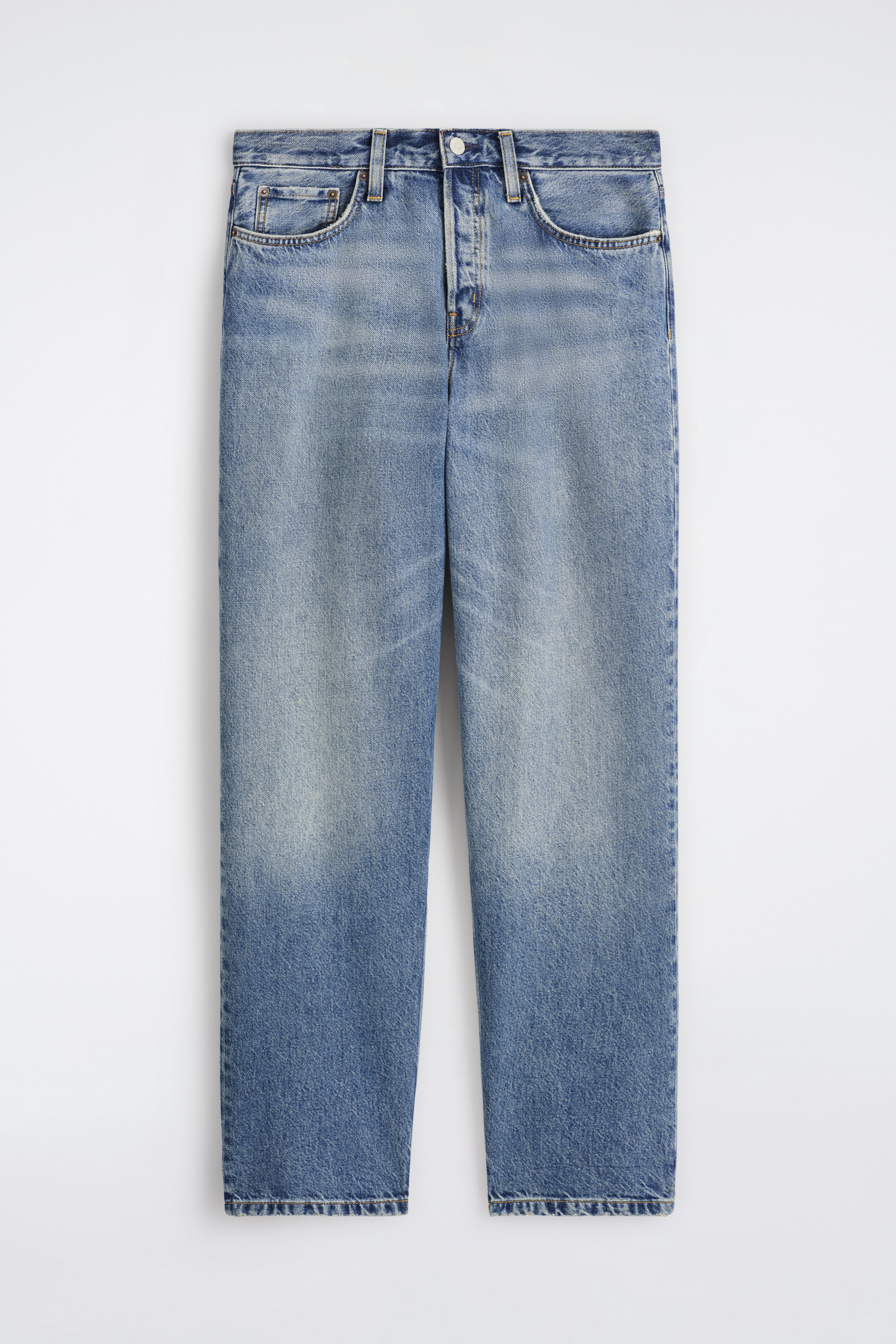 JEANS RIDER A GAMBA DRITTA VESTIBILITÀ RILASSATA - BLU SBIADITO/NERO LAVATO