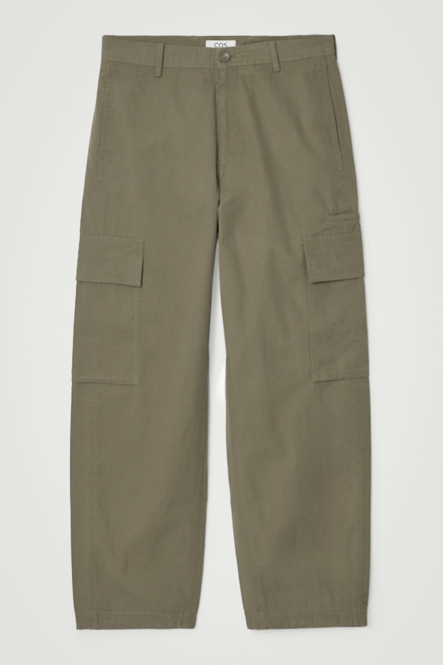 COTTON CARGO TROUSERS - KHAKI/BEIGE - 2