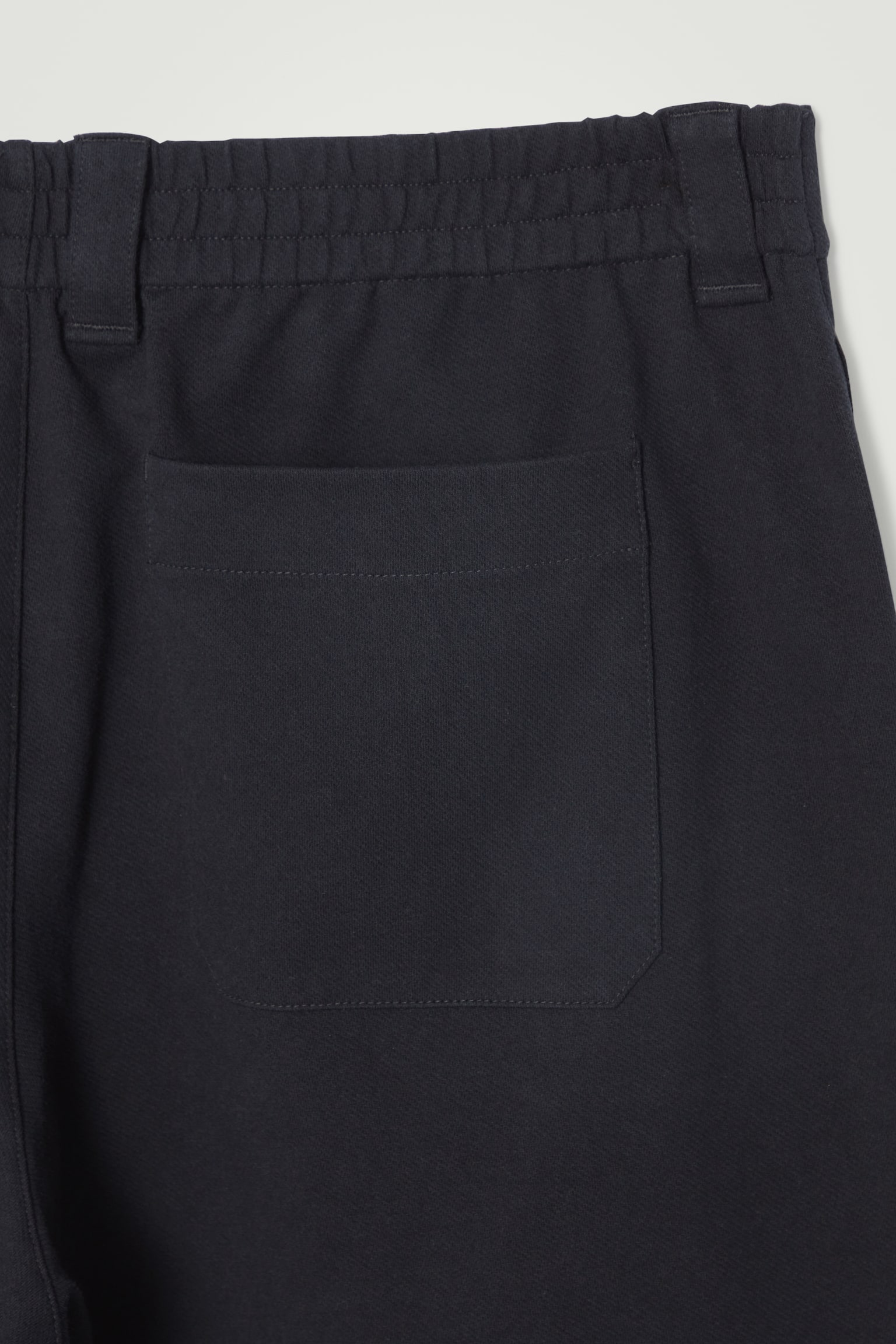 COTTON-TWILL SWEAT SHORTS - NAVY - 3