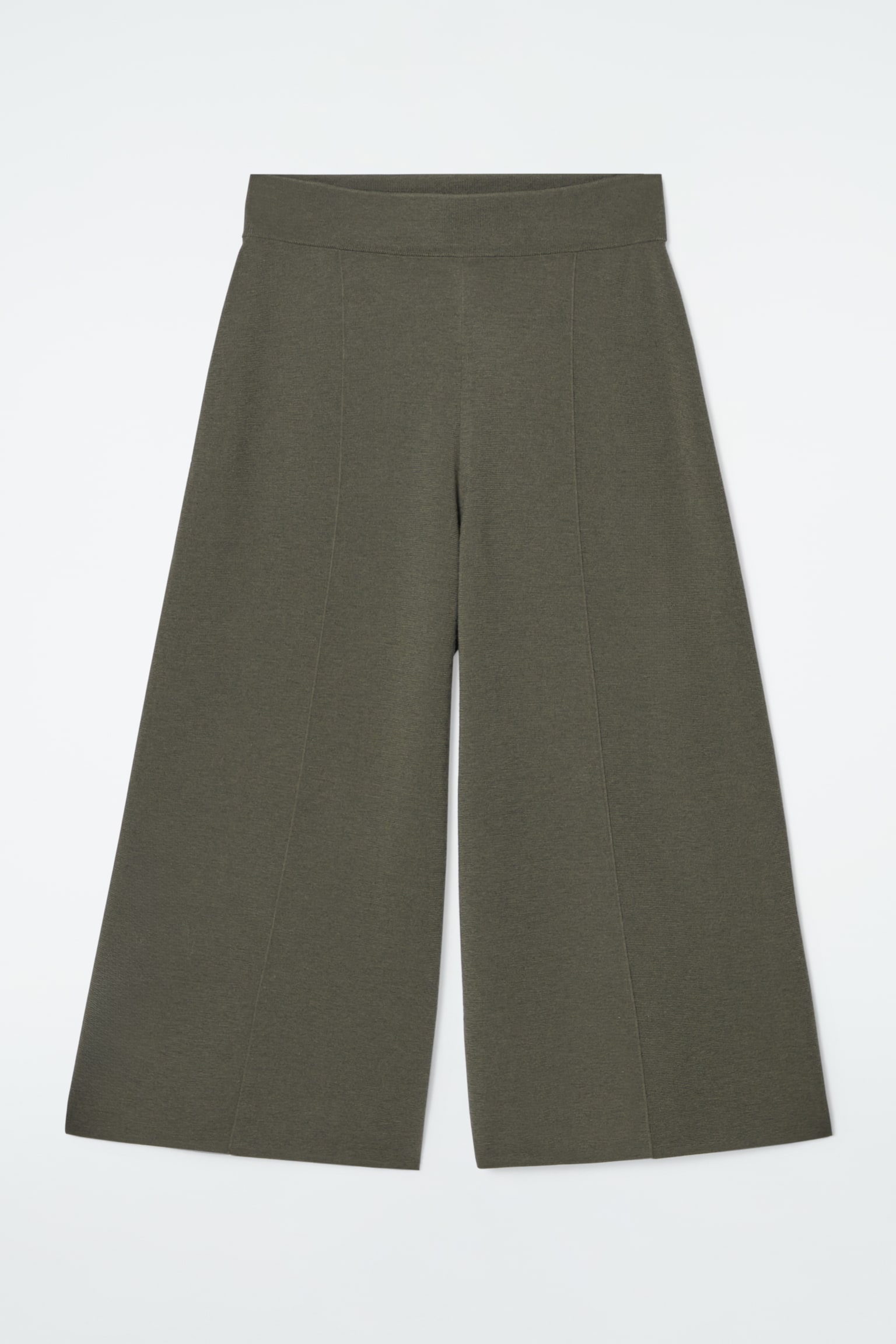 MERINO WOOL CULOTTES - DARK KHAKI/BLACK/BEIGE - 2