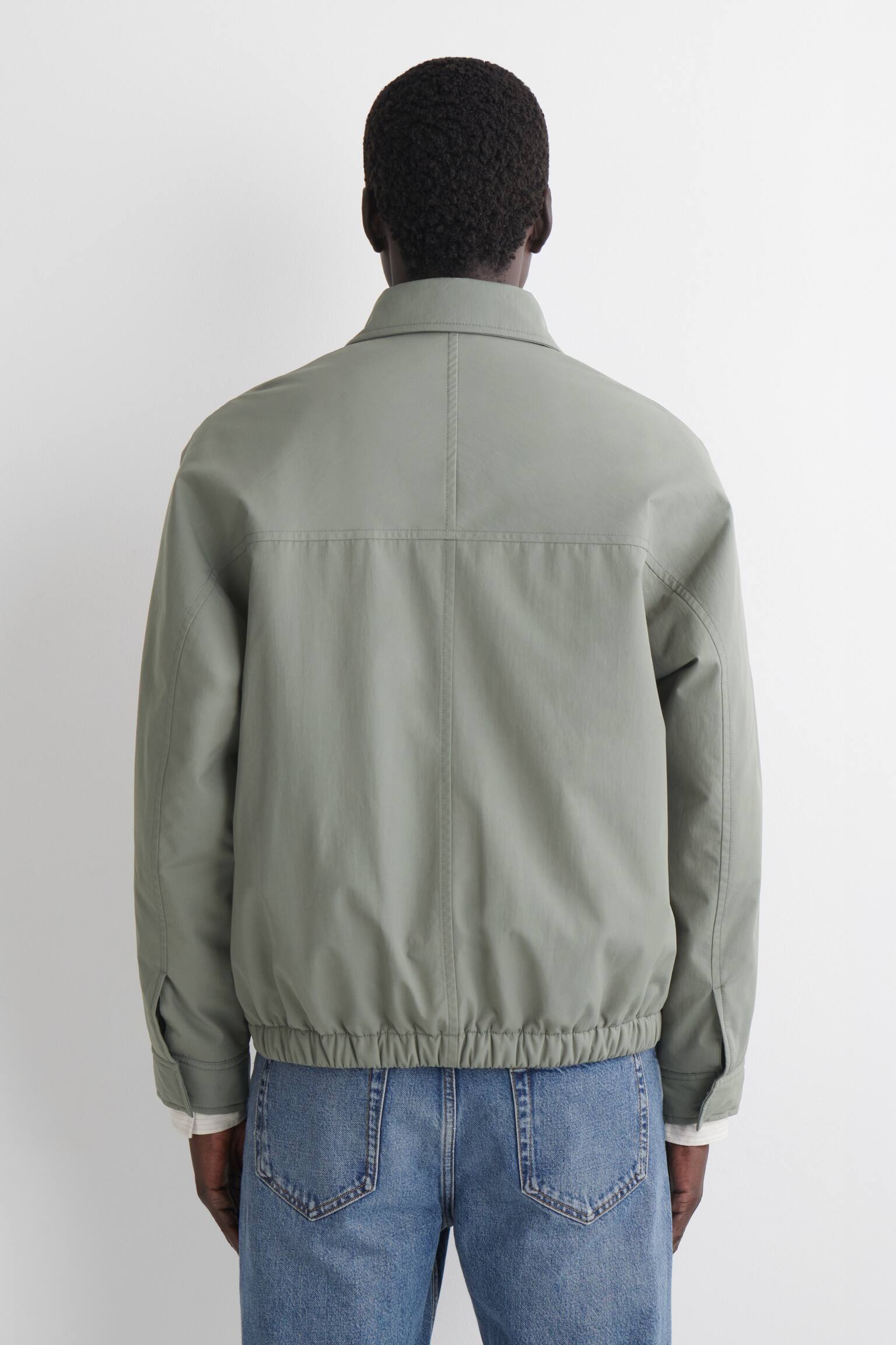Topattu nylon‑monitoimitakki - Salviavihreä/musta - 4
