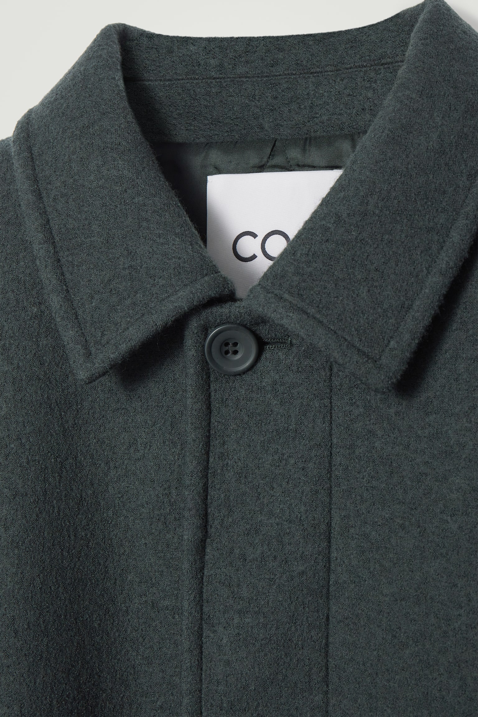 FELTED WOOL JACKET - DARK GREEN/BLACK/MOLE BROWN - 9