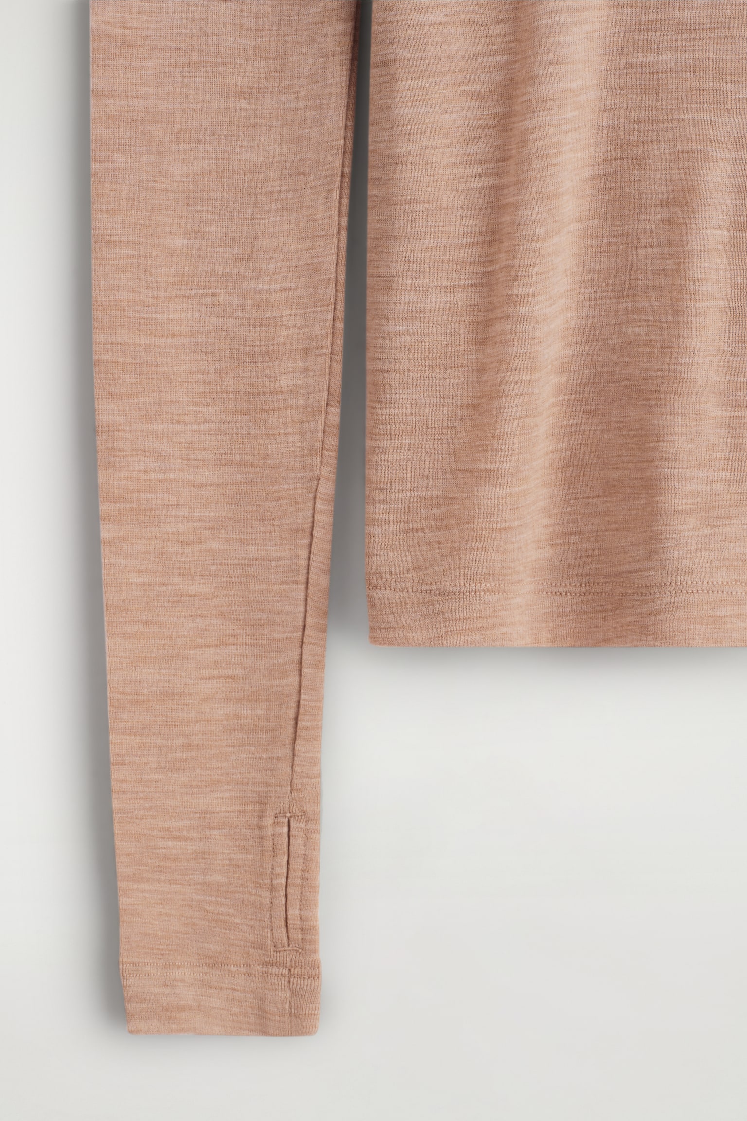 SCHMAL GESCHNITTENES OBERTEIL AUS MERINOWOLLE - BRAUN MELIERT/GRAU/MELIERT - 3