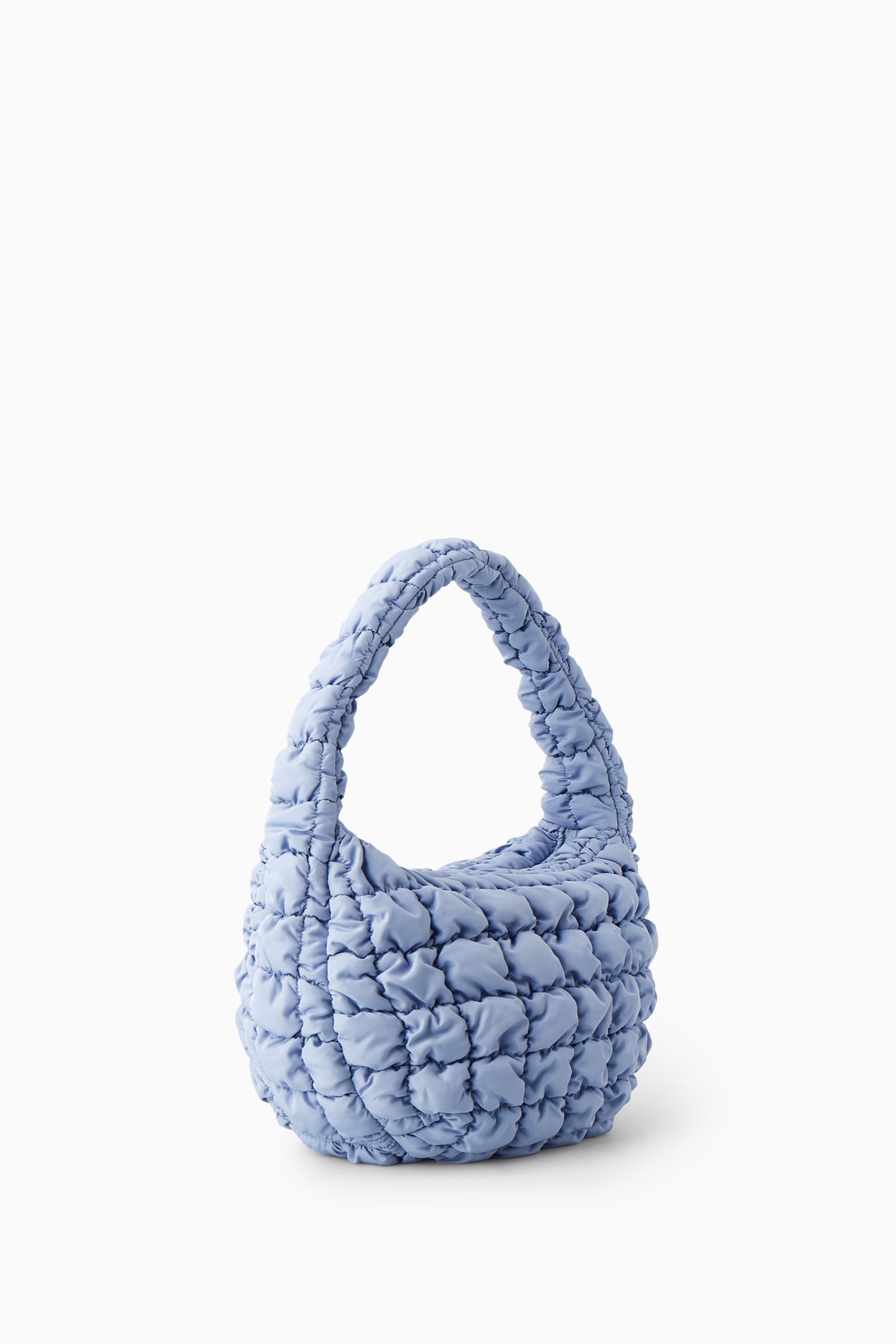 QUILTED MINI BAG - LIGHT BLUE/OFF-WHITE/BRIGHT TURQUOISE/GREY/BLACK - 7