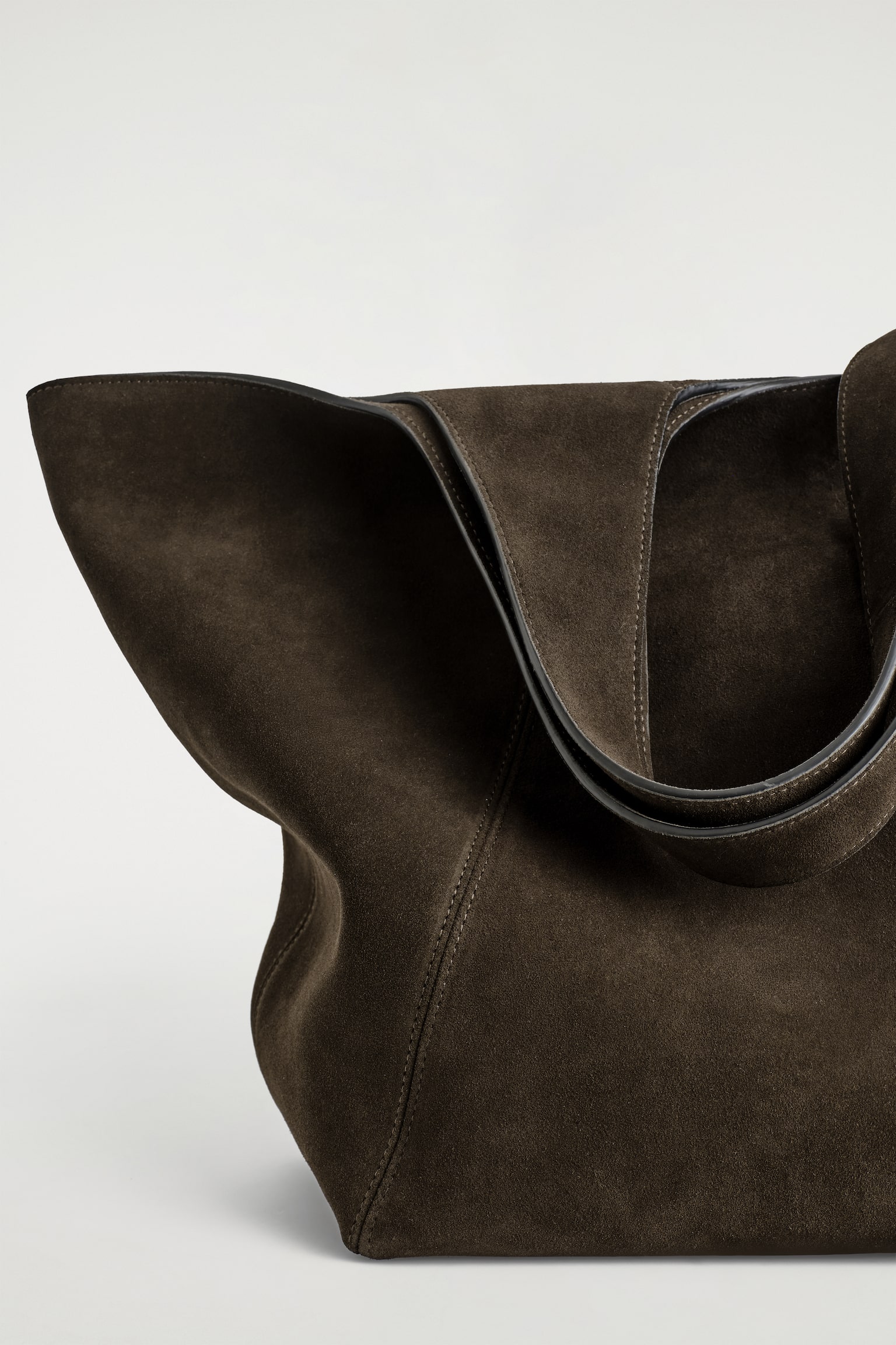 GEBOGEN TOTE BAG - SUEDE - BRUIN - 3
