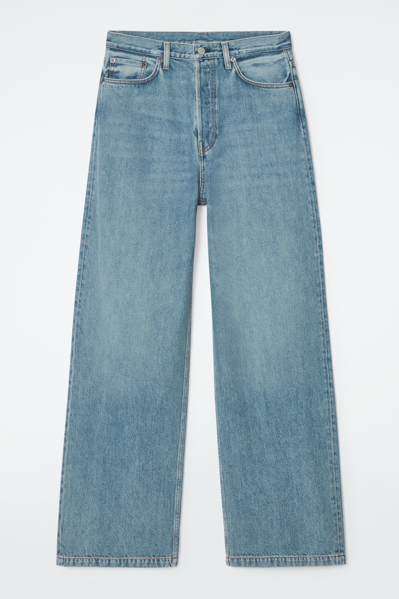 VOLUME WIDE-LEG JEANS - DUSTY BLUE/PETROL BLUE/WASHED BLACK/BLUE/MID-BLUE/LIGHT BLUE/LIGHT BLUE - 2