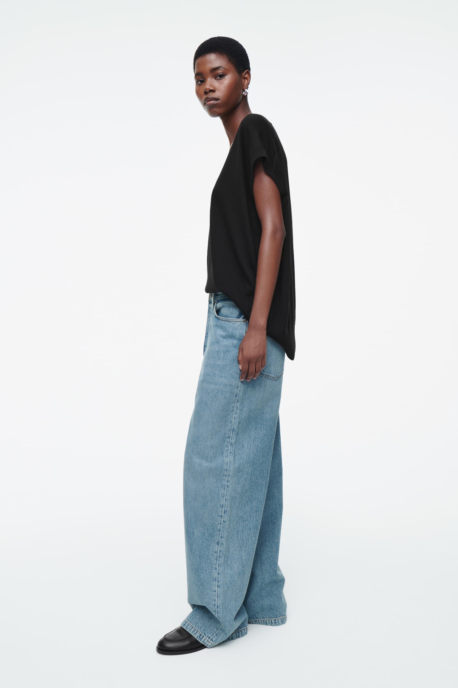 VOLUME WIDE-LEG JEANS - DUSTY BLUE/PETROL BLUE/WASHED BLACK/BLUE/MID-BLUE/LIGHT BLUE/LIGHT BLUE - 5