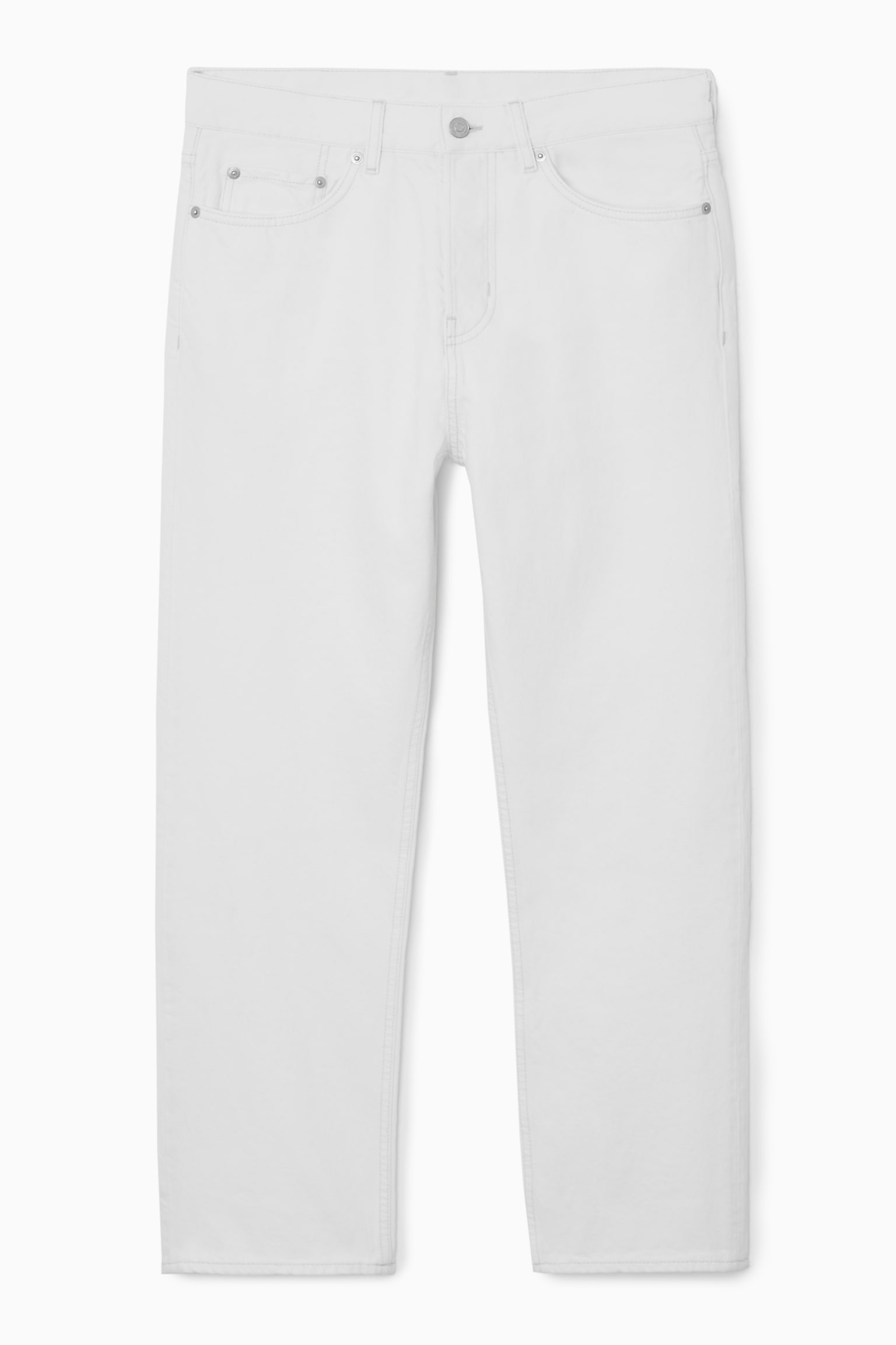 SKIM CROPPED STRAIGHT-LEG JEANS - WHITE - 2