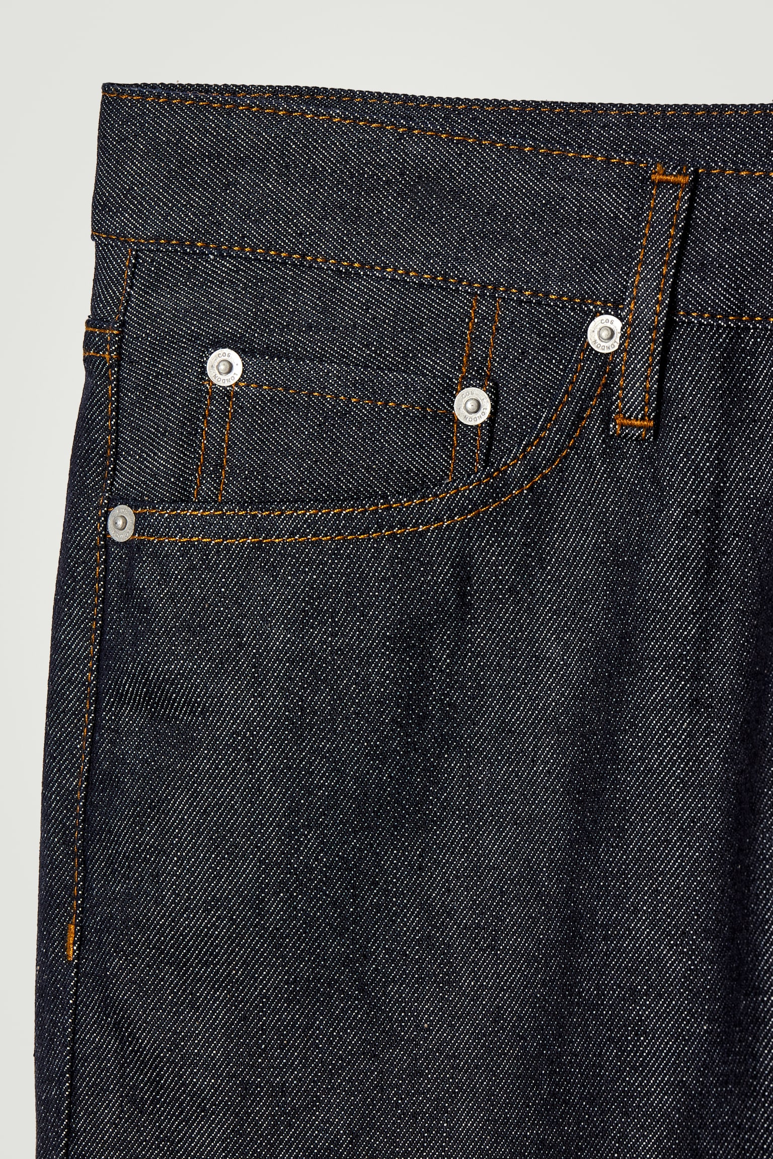 MARGIN RAW SELVEDGE TAPERED JEANS - INDIGO - 2