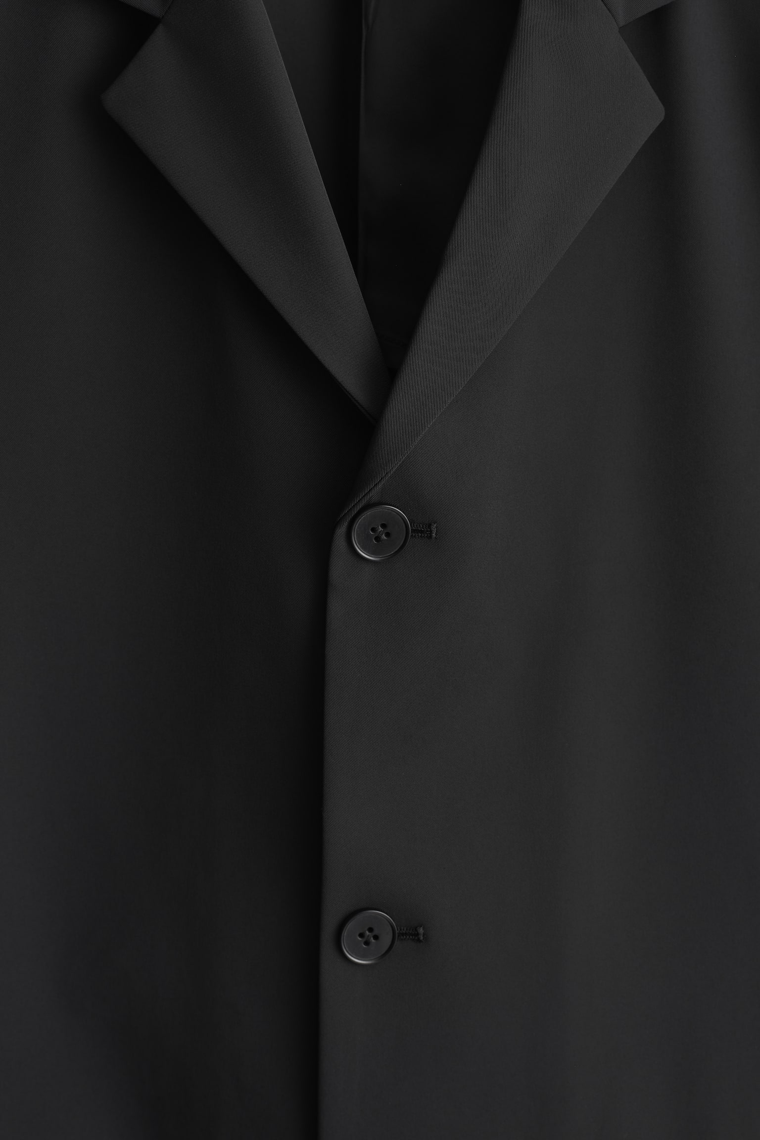 BLAZER SLIM DESTRUTTURATO IN TWILL TECNICO - NERO - 4