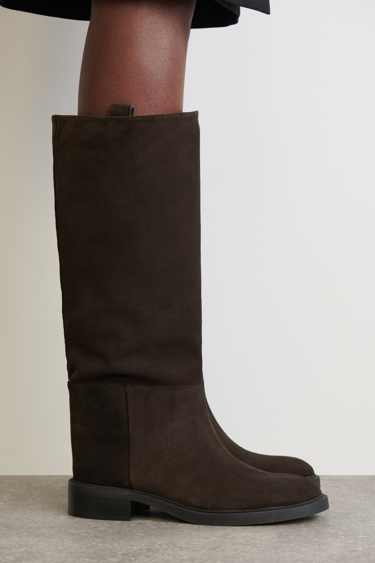 REITSTIEFEL AUS VELOURSLEDER - BRAUN - 5