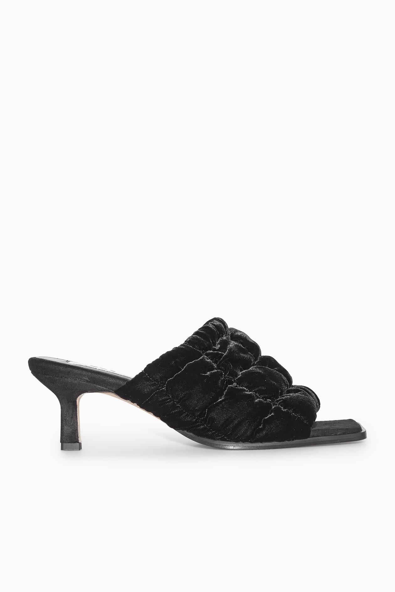 QUILTED VELVET MULES - BLACK - Ladies | H&M GB