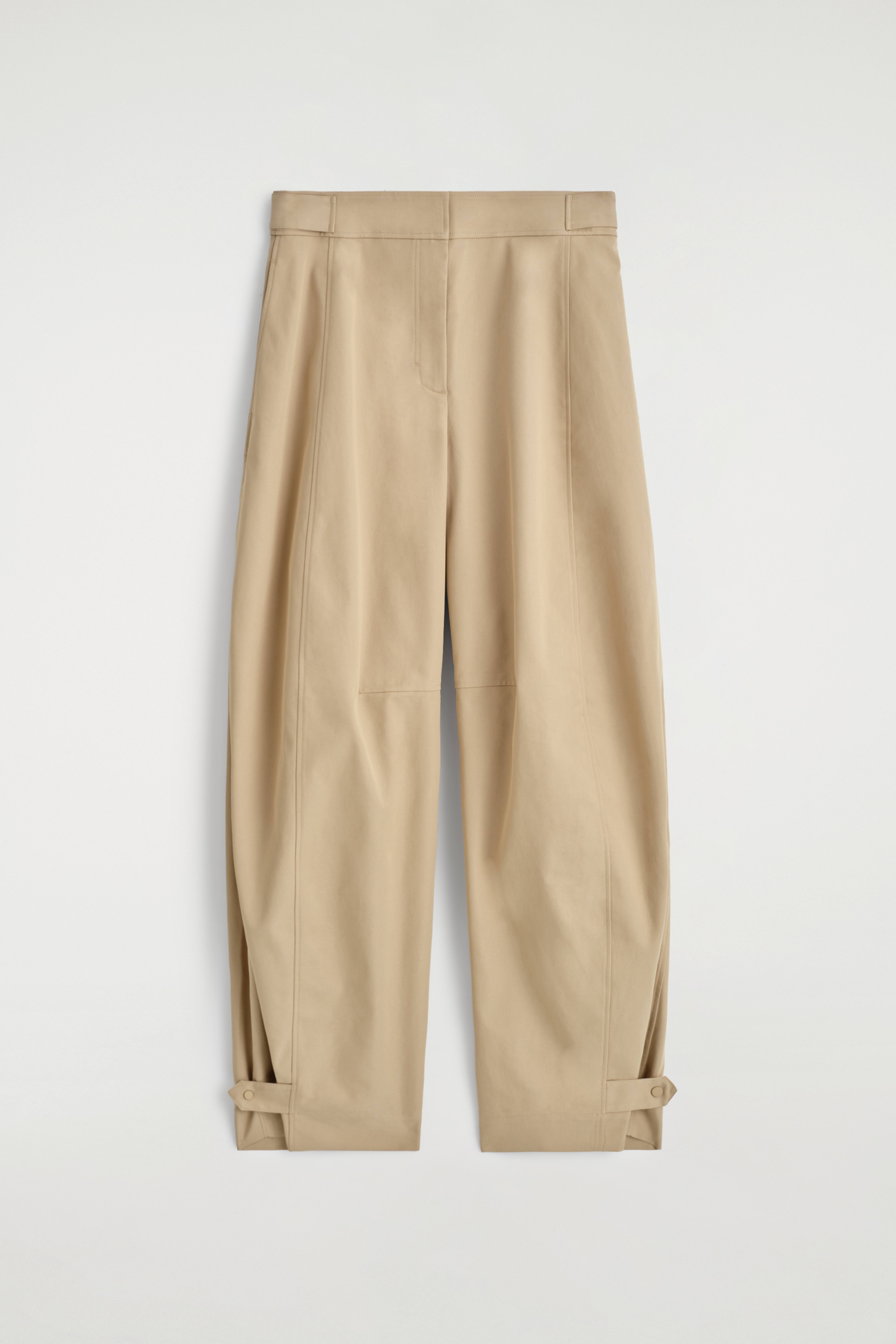 UTSVÄNGD BYXA I UTILITY-MODELL - BEIGE