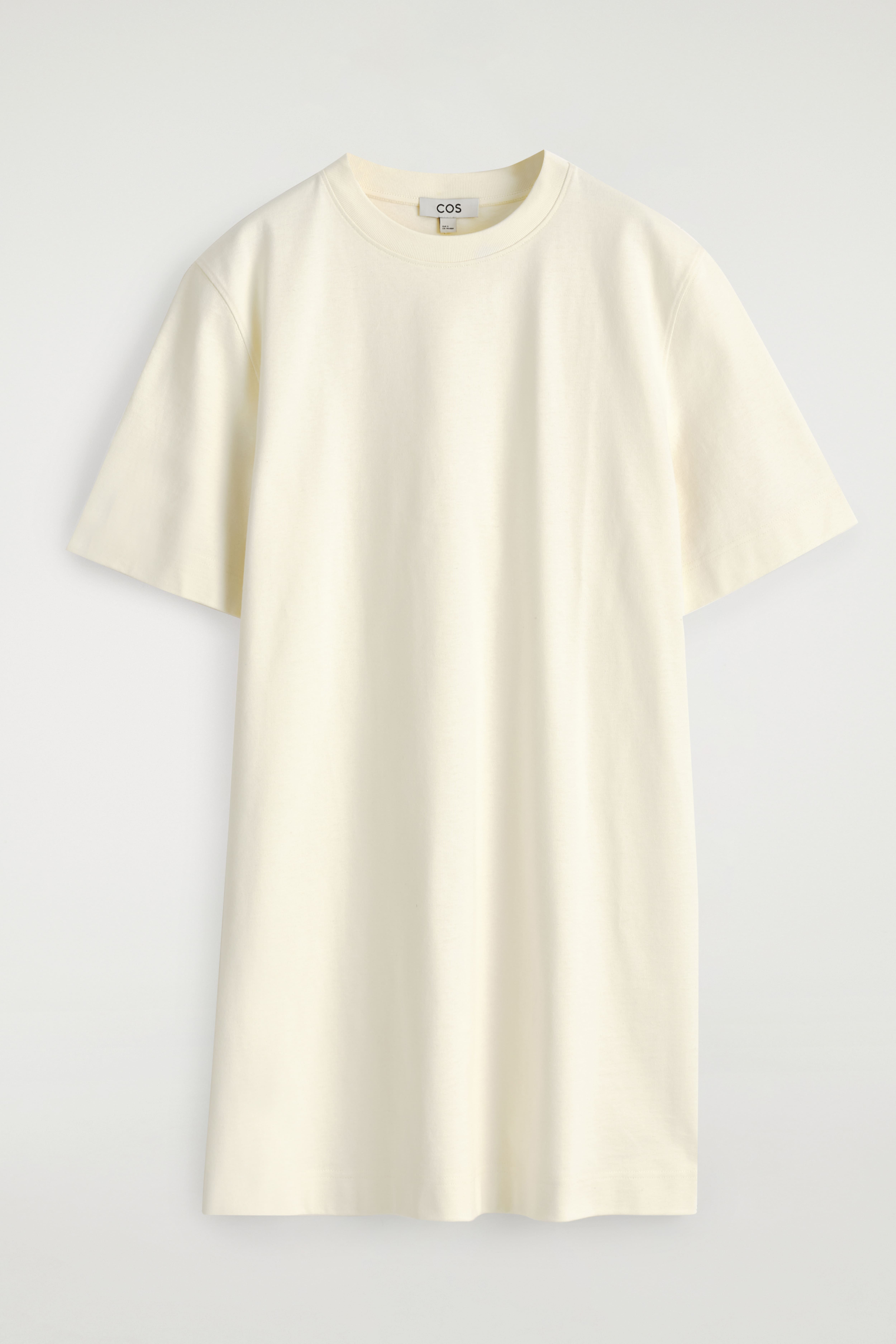 KURZES T-SHIRT-KLEID AUS BAUMWOLLE - WEISS/WEISS/ROT/GESTREIFT