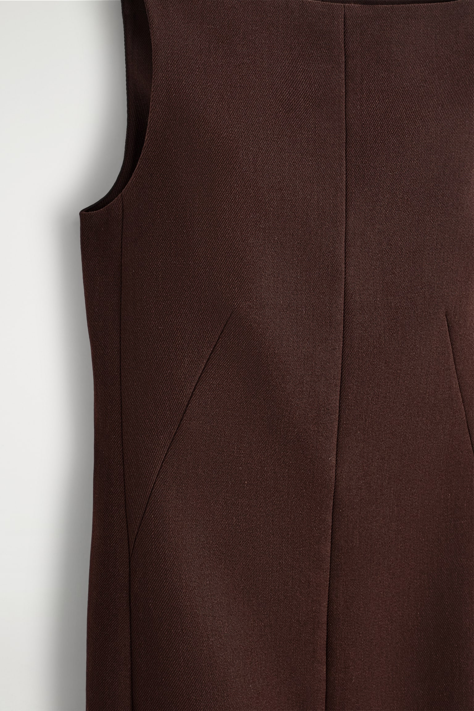 ROCHIE MIDI DIN LÂNĂ CROITĂ PE MĂSURĂ - BROWN - 4